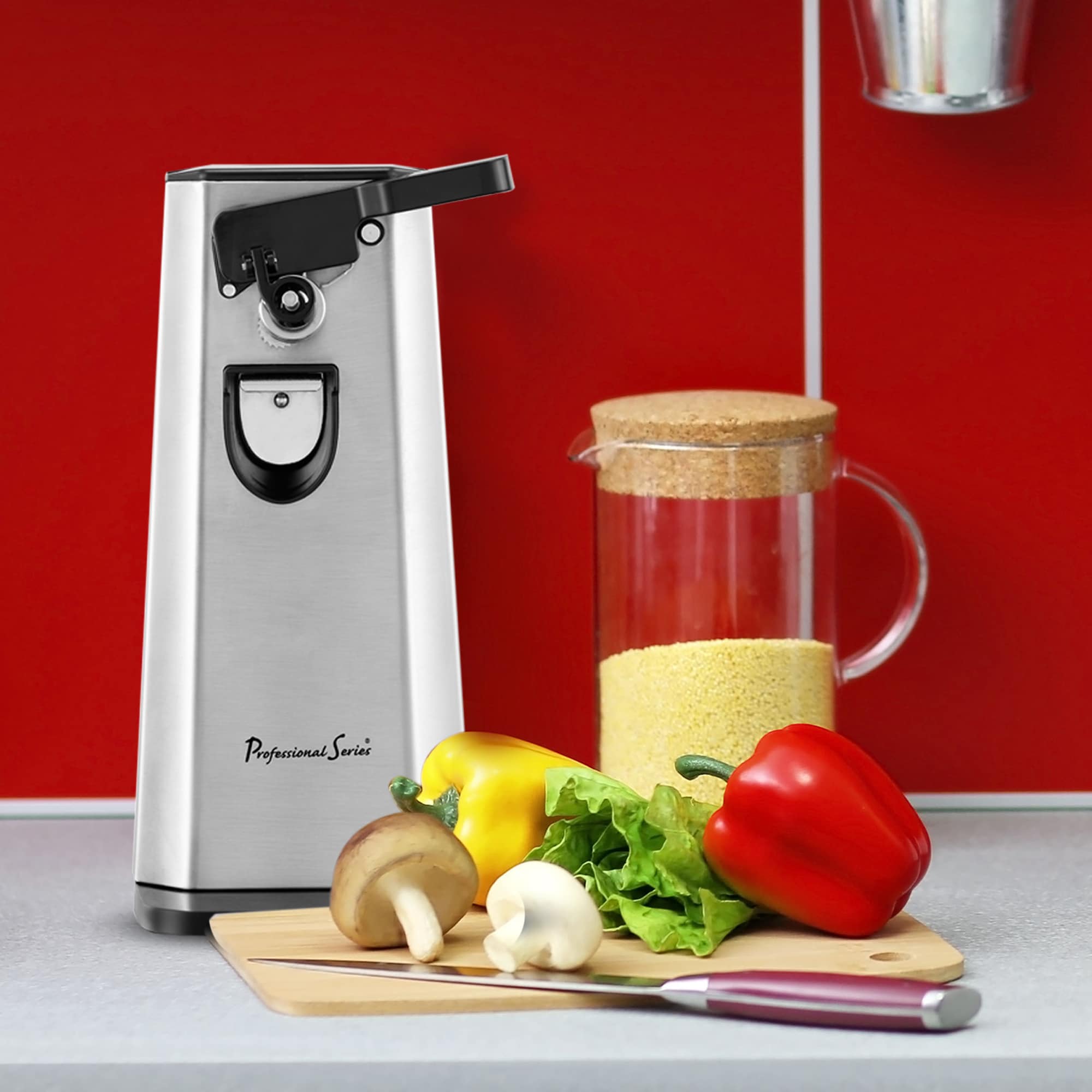  Stainless Steel Electric Can Opener With Bottle : Home & Kitchen