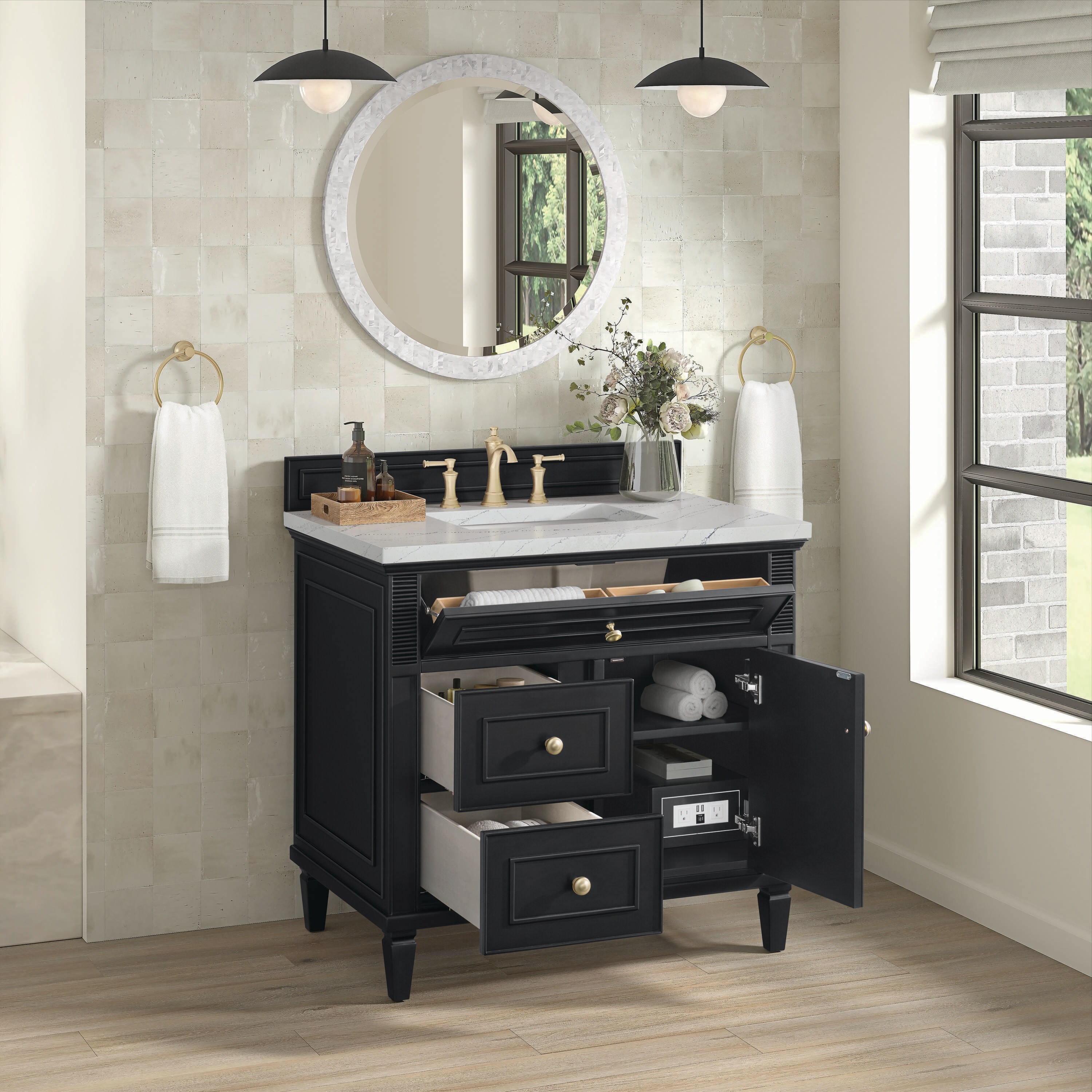 James Martin Vanities 424-V36-BKO-3ENC Bath-Vanity-Combo - View #4