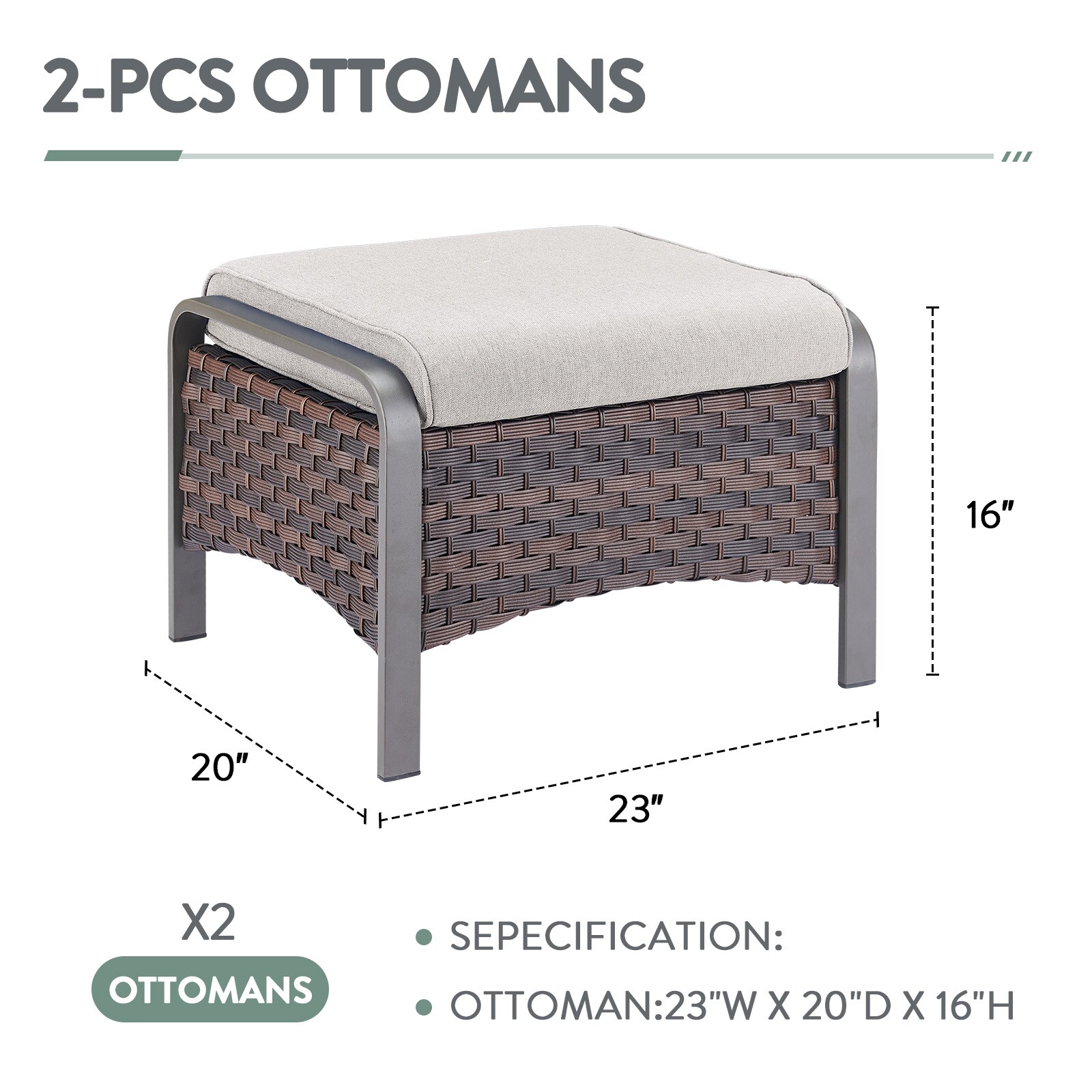 Jeehope PATZB40-2 Stools-Ottomans - View #8
