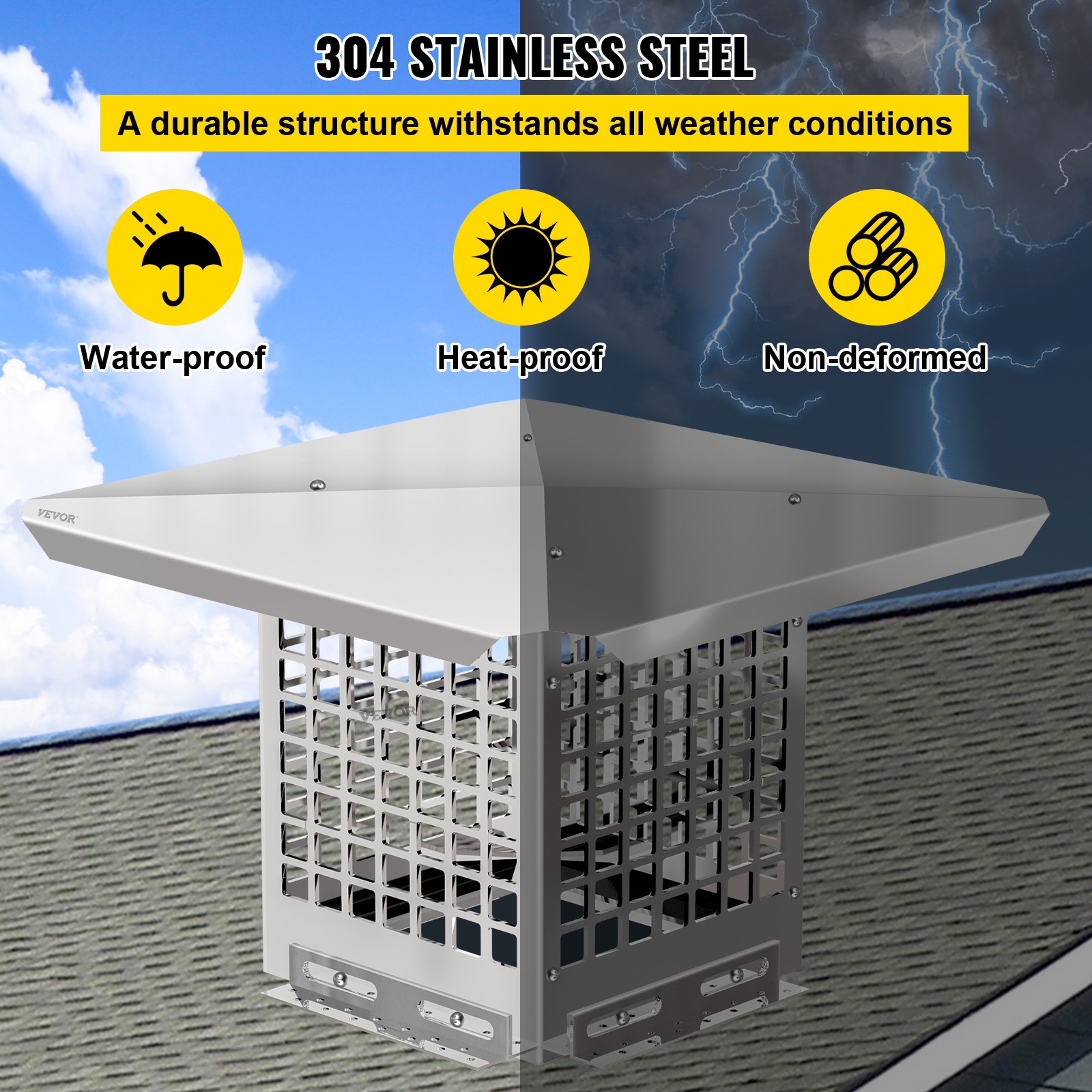VEVOR YCZ8X87E6JW70W2HLV0 Chimney-Cap - View #5