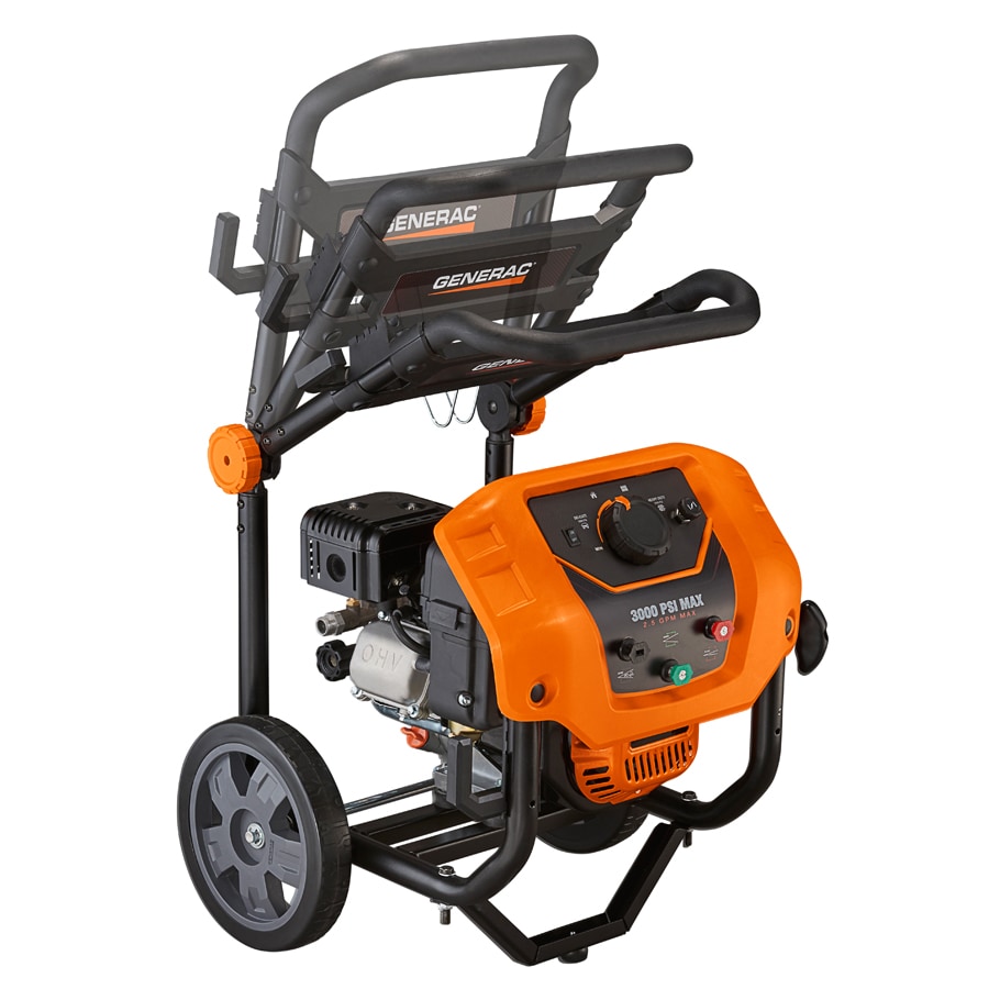 Generac 3000 PSI 2.5-Gallon-GPM Cold Water Gas Pressure Washer (CARB ...