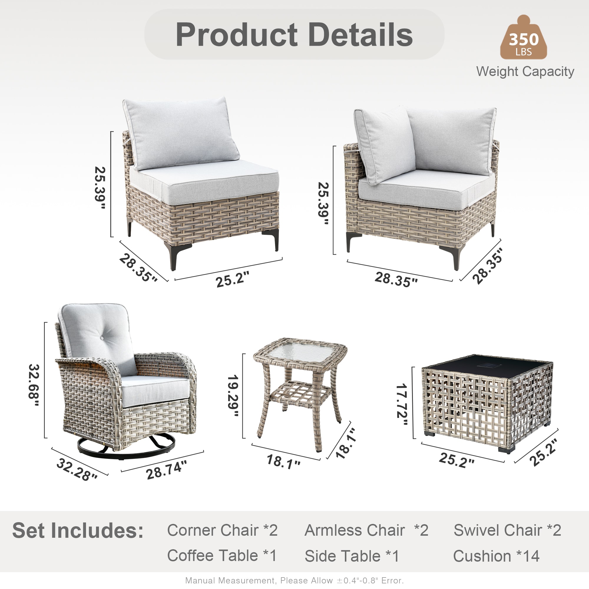 Caodoc L5-VYZSKT408-1 Patio-Sofas-Daybeds - View #7