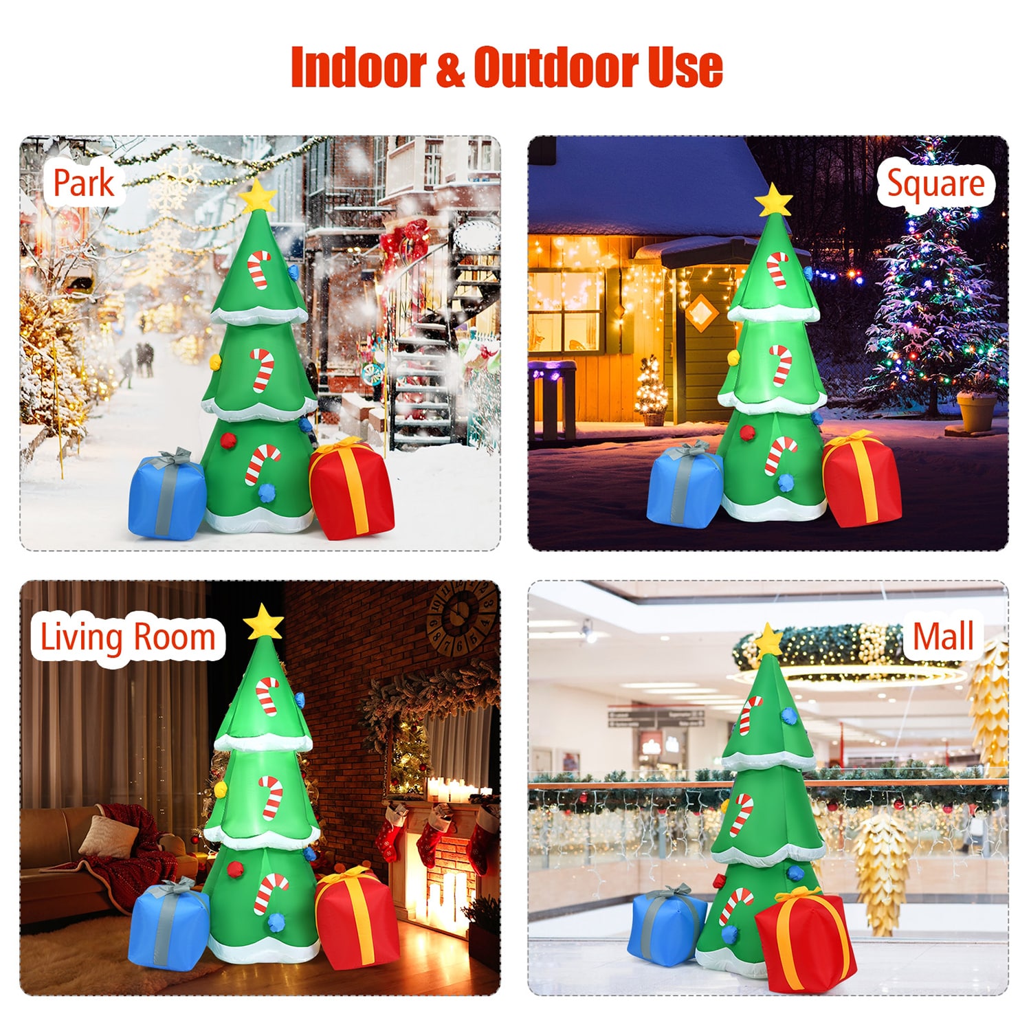 WELLFOR HYZ22862US Christmas-Inflatables - View #9