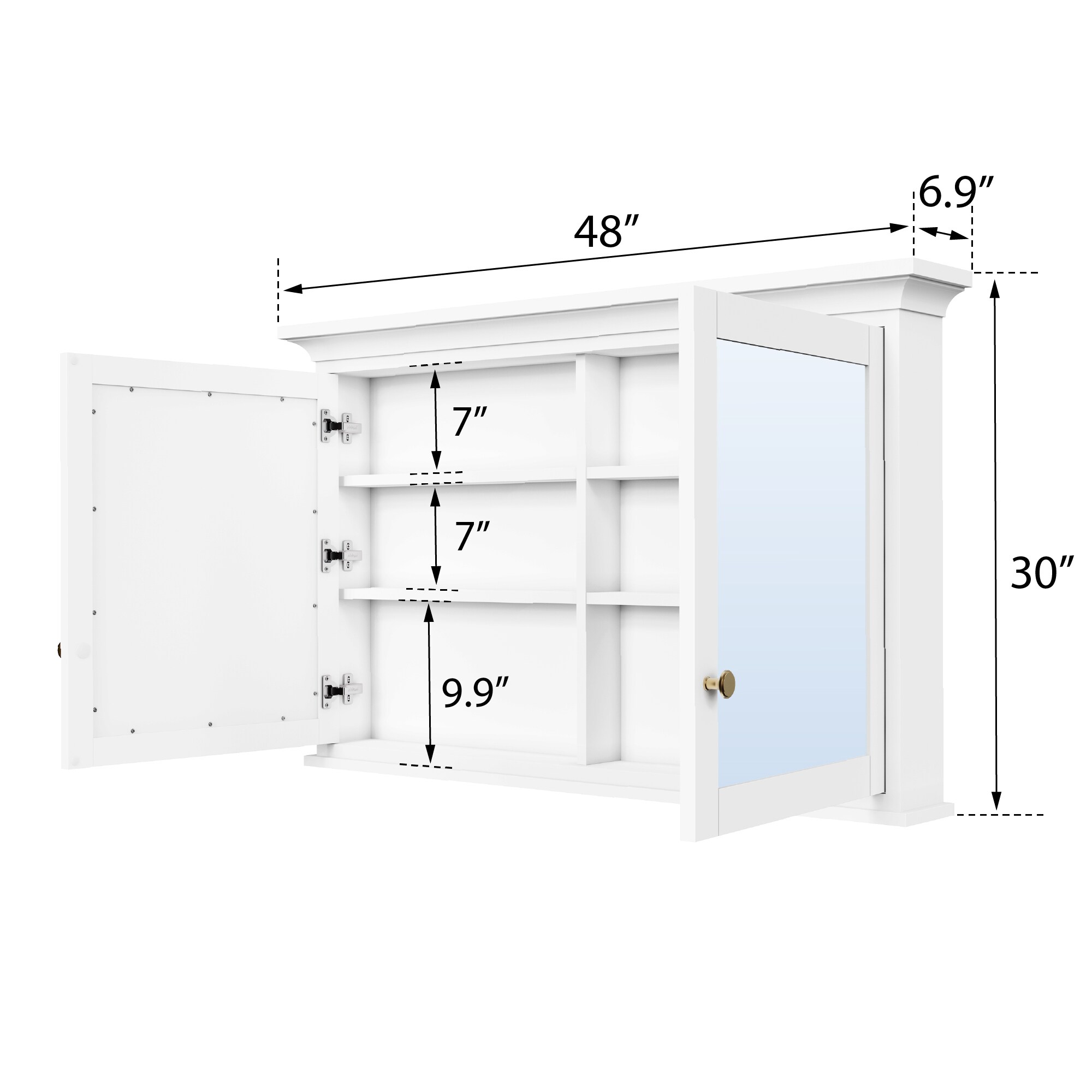 WELLFOR EX-5MC2432LX Bathroom-Medicine-Cabinets - View #10