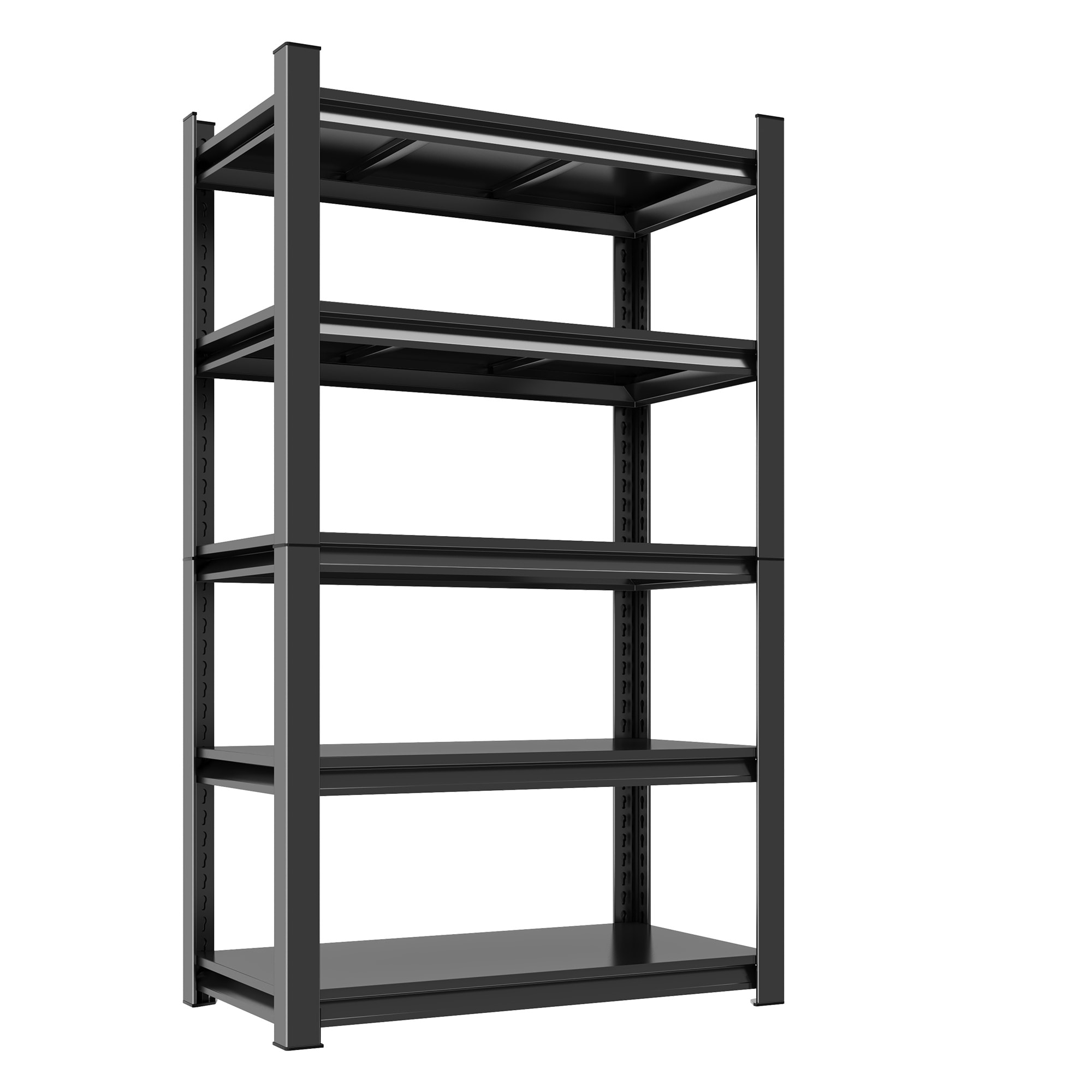 Vorene 5 Tier Adjustable Heavy Duty Storage Shelving Unit 2000 LBS Capacity Metal Utility Rack Organizer for Garage Warehouse Pantry Closet Kitchen