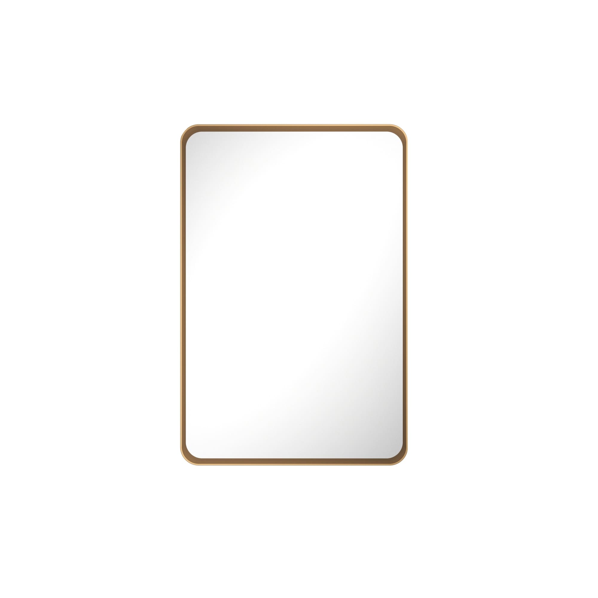 Boyel Living 16 in W x 24 in L Bronze Rectangular Aluminum Framed Wall Bathroom Vanity Mirror