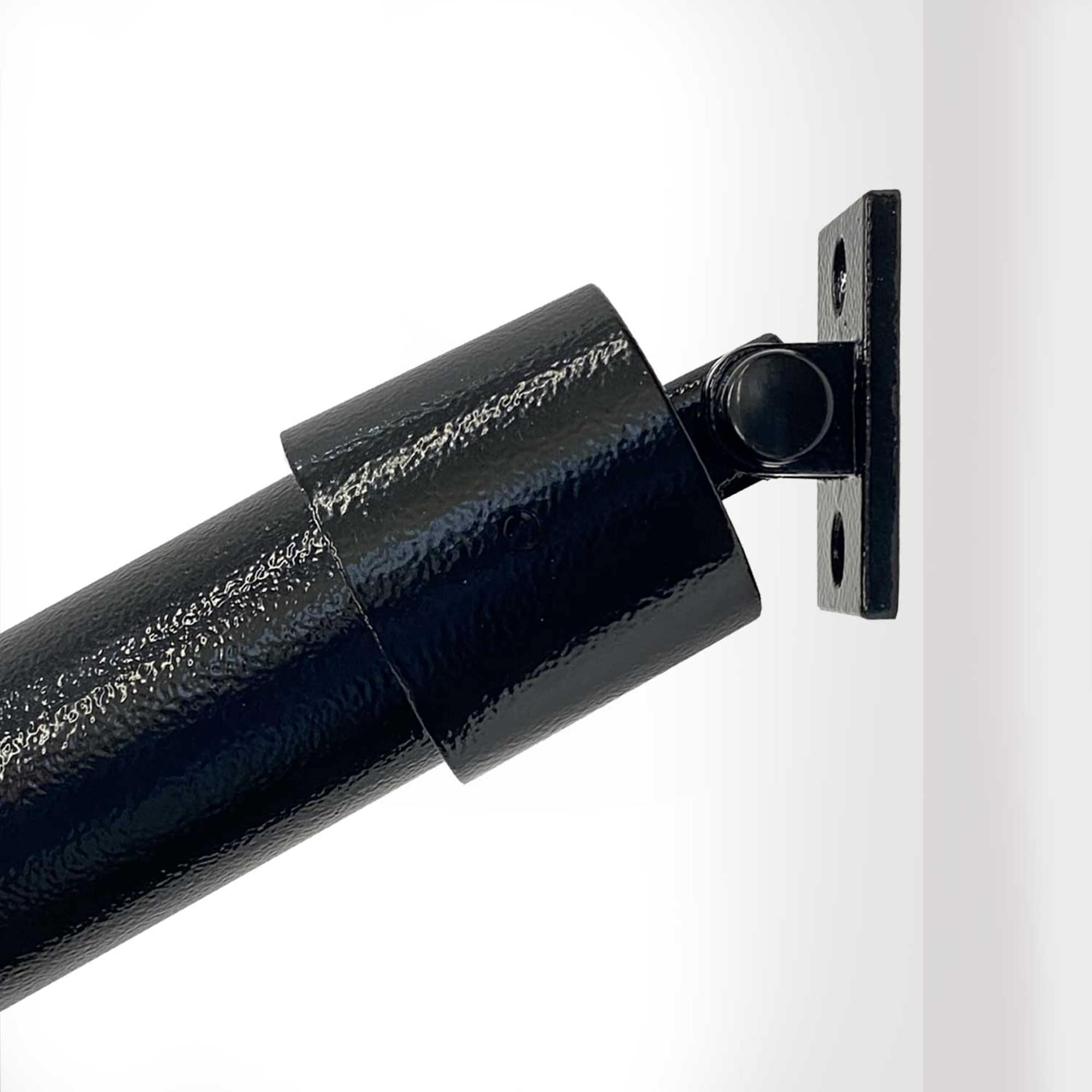 Wolf Handrail WHA285-HB 1.9-Inches x Hammered Black Painted Aluminum