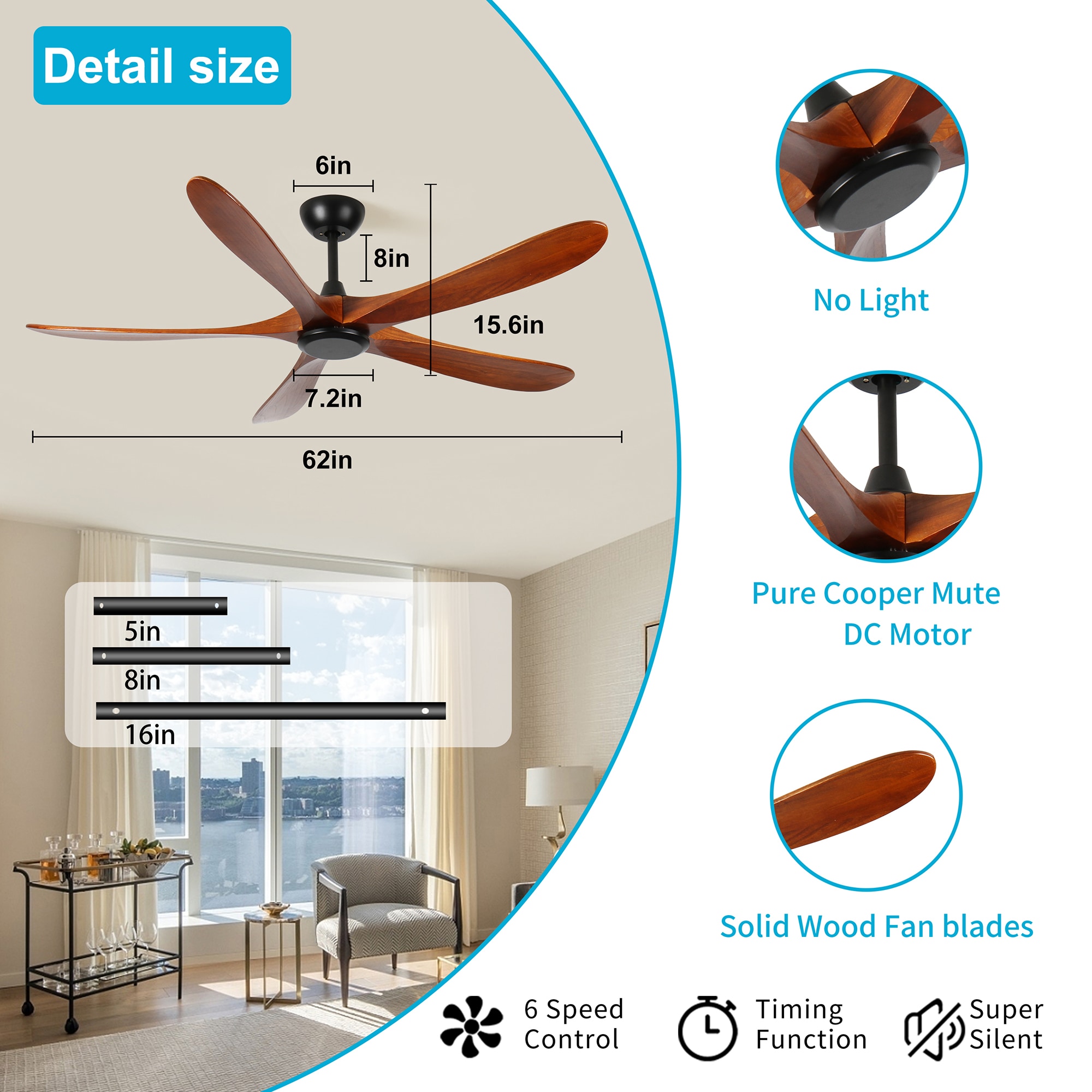 Bybafun YA8200055 Ceiling-Fans - View #4