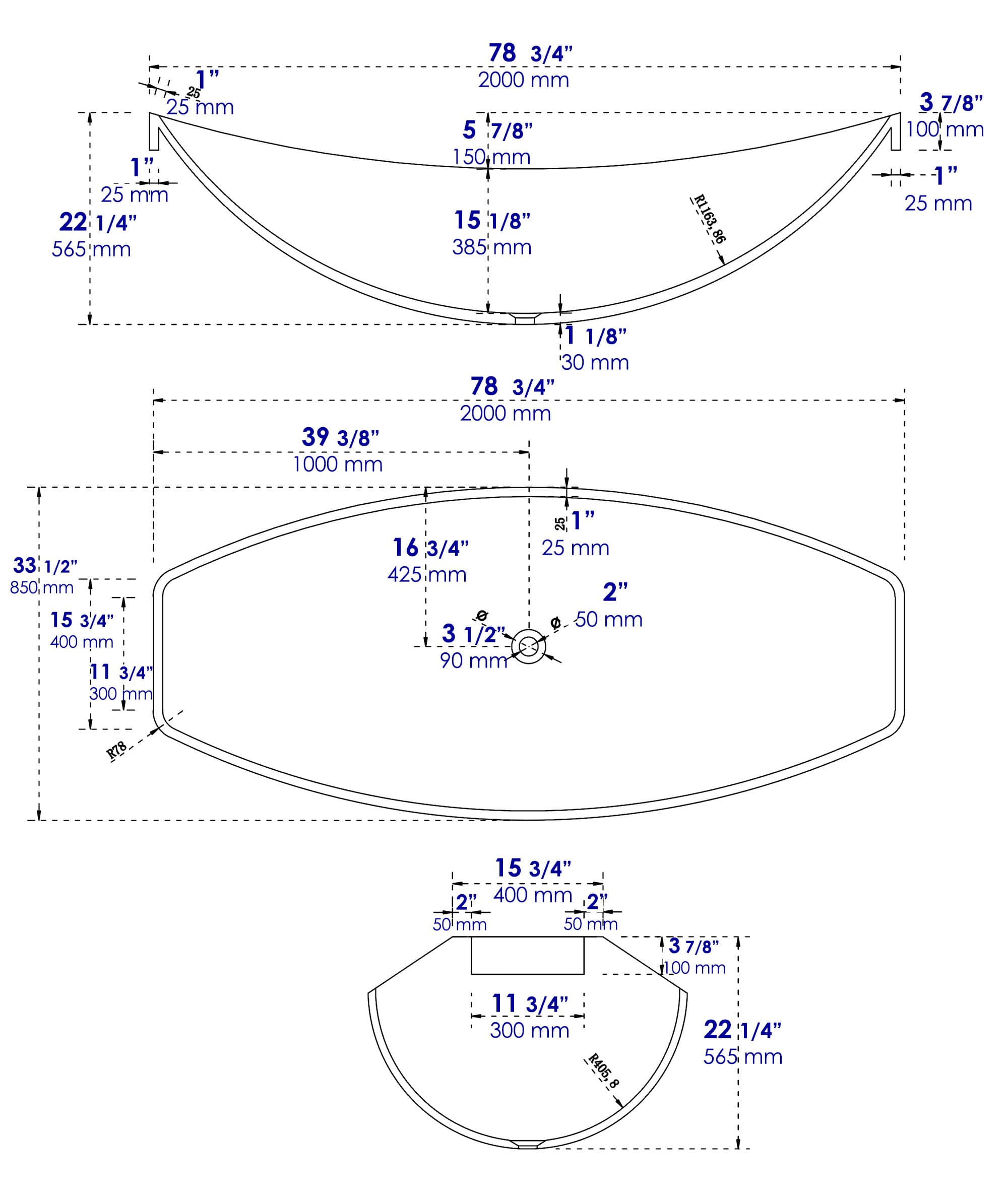 ALFI HAMMOCKTUB1-BM bathtubs - View #13