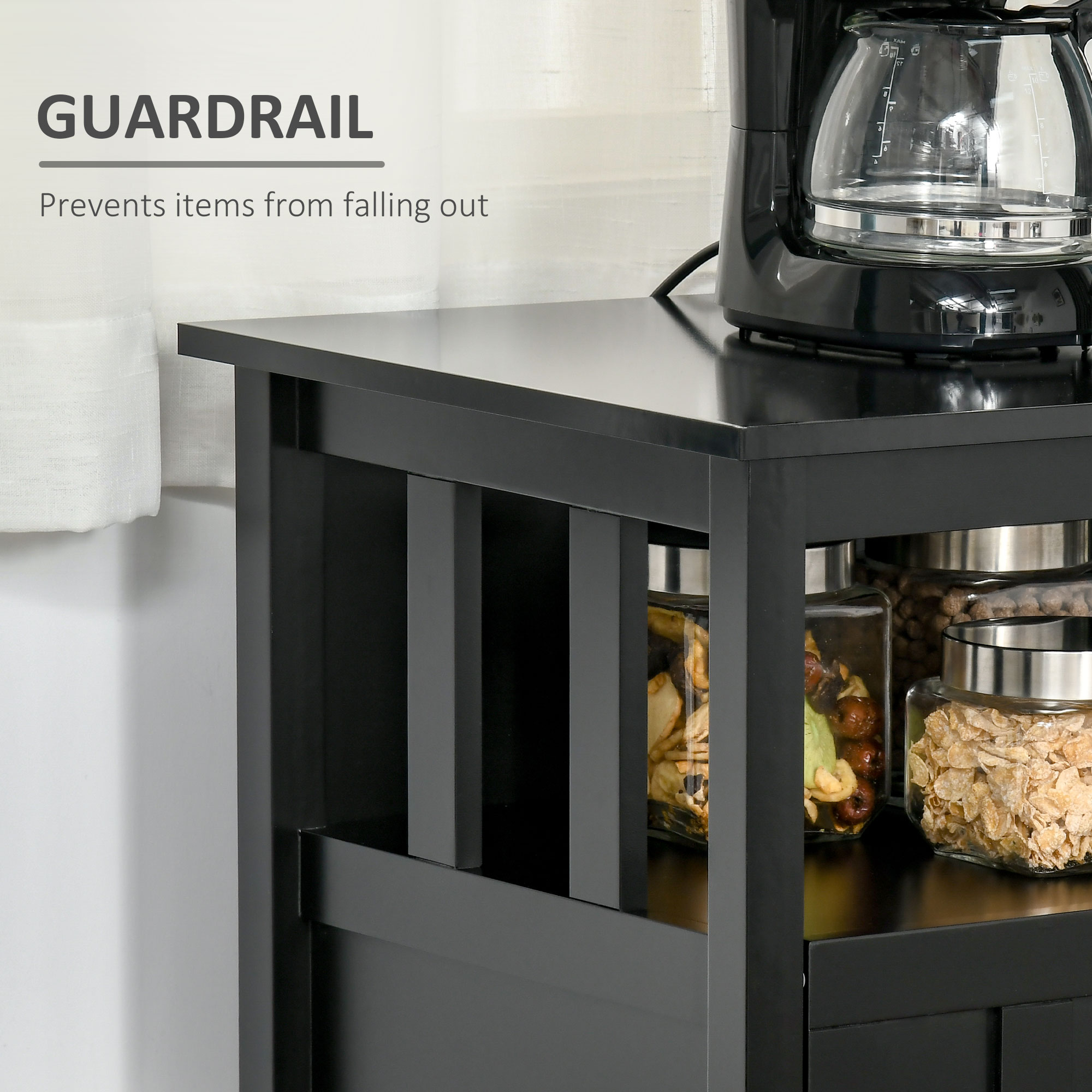 HomCom 835-470BK Cabinets-Kitchen - View #6