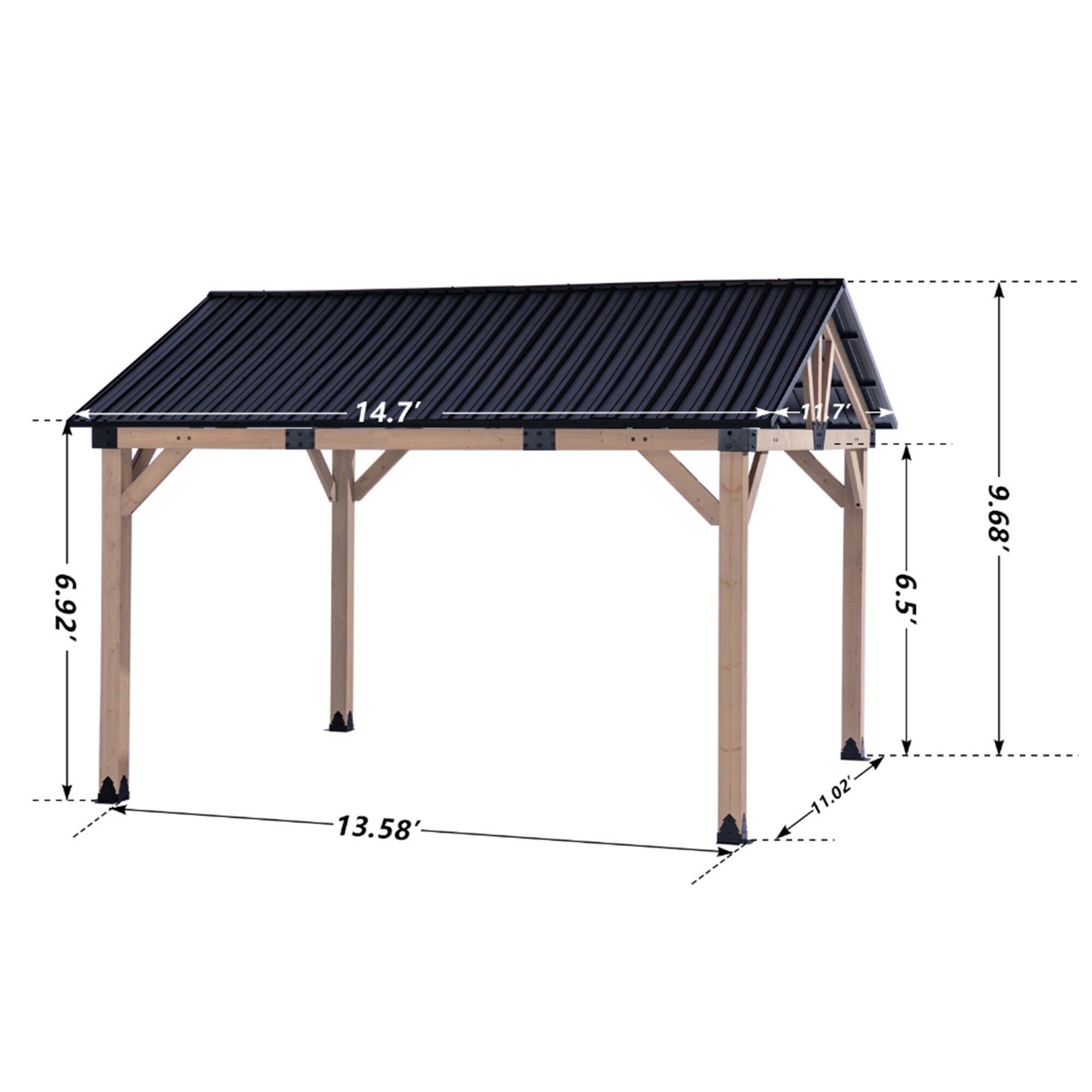 Mondawe MO-5004A-4 Wood-Resin-Gazebos - View #8