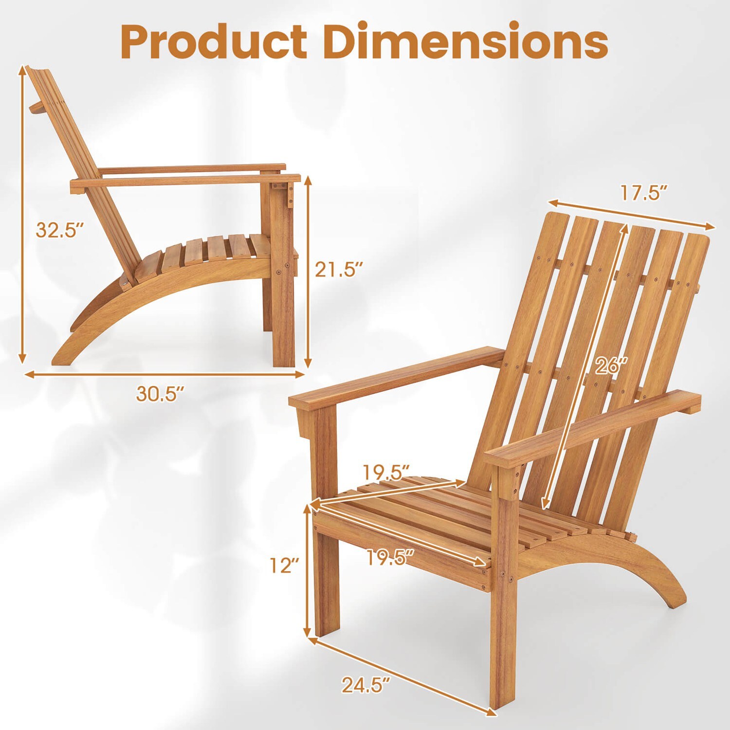 Costway CSHY005344 Patio-Chairs - View #3