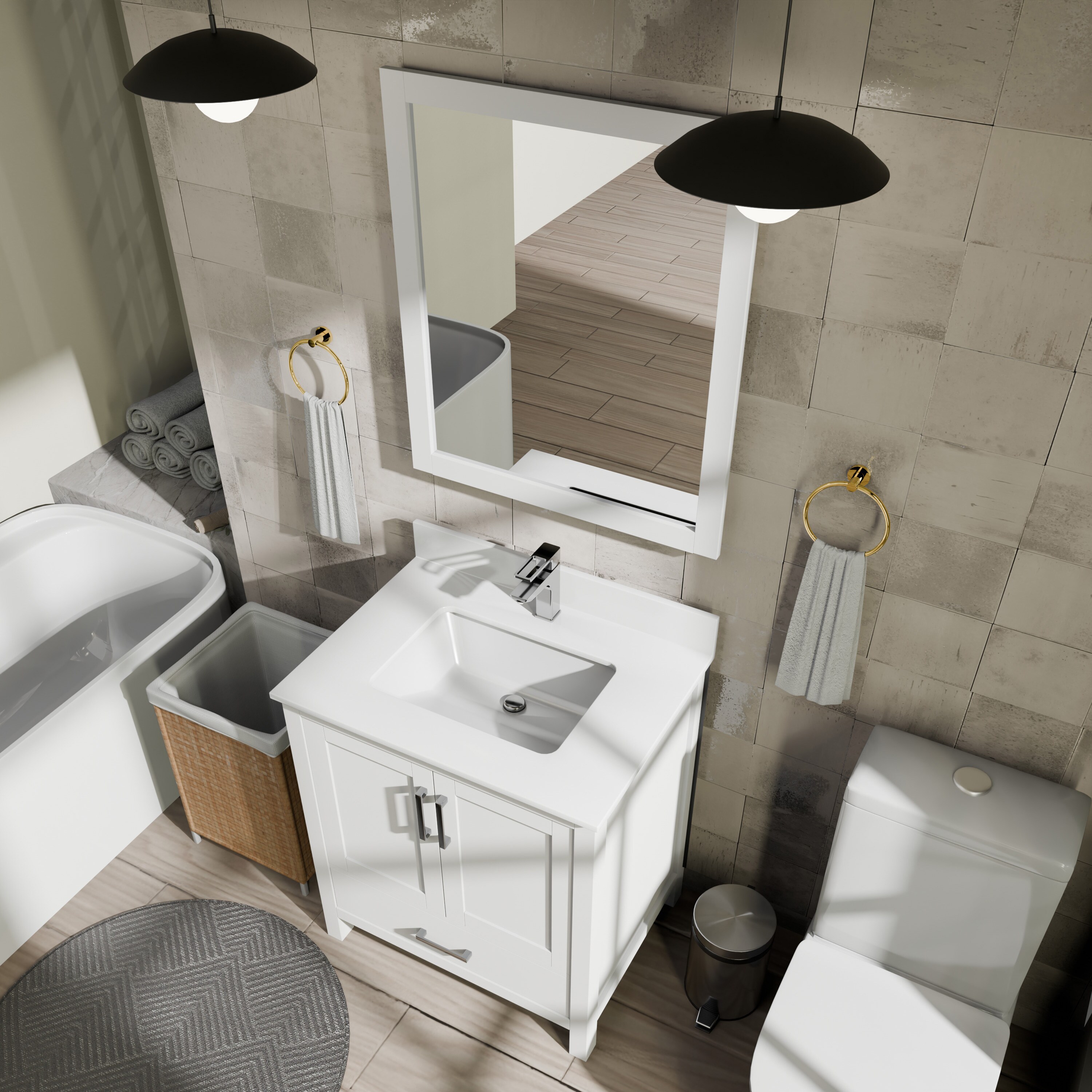 Lexora LVJ30SA300 Bath-Vanity-Combo - View #7