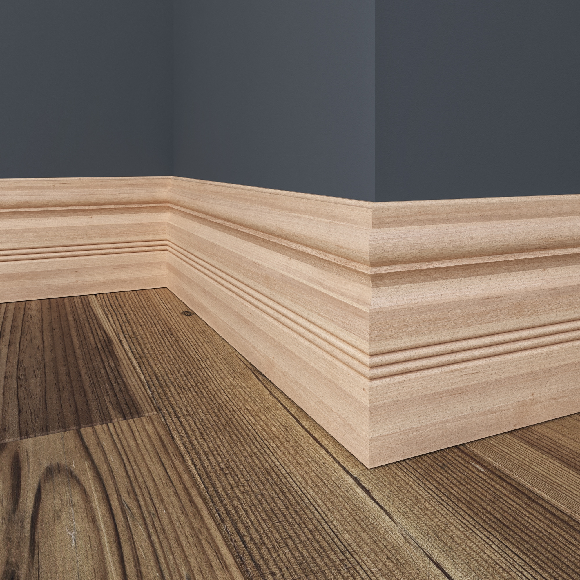 Ornamental Mouldings OML30B-8FTWHW Baseboard-Moulding - View #2