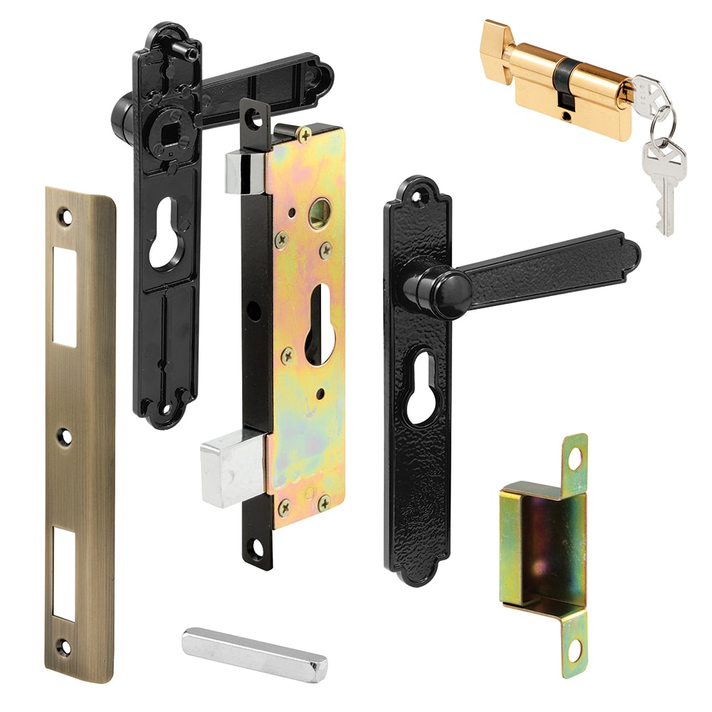 Prime-Line K 5092 4-in Black Zinc Screen/Storm door hardware kit