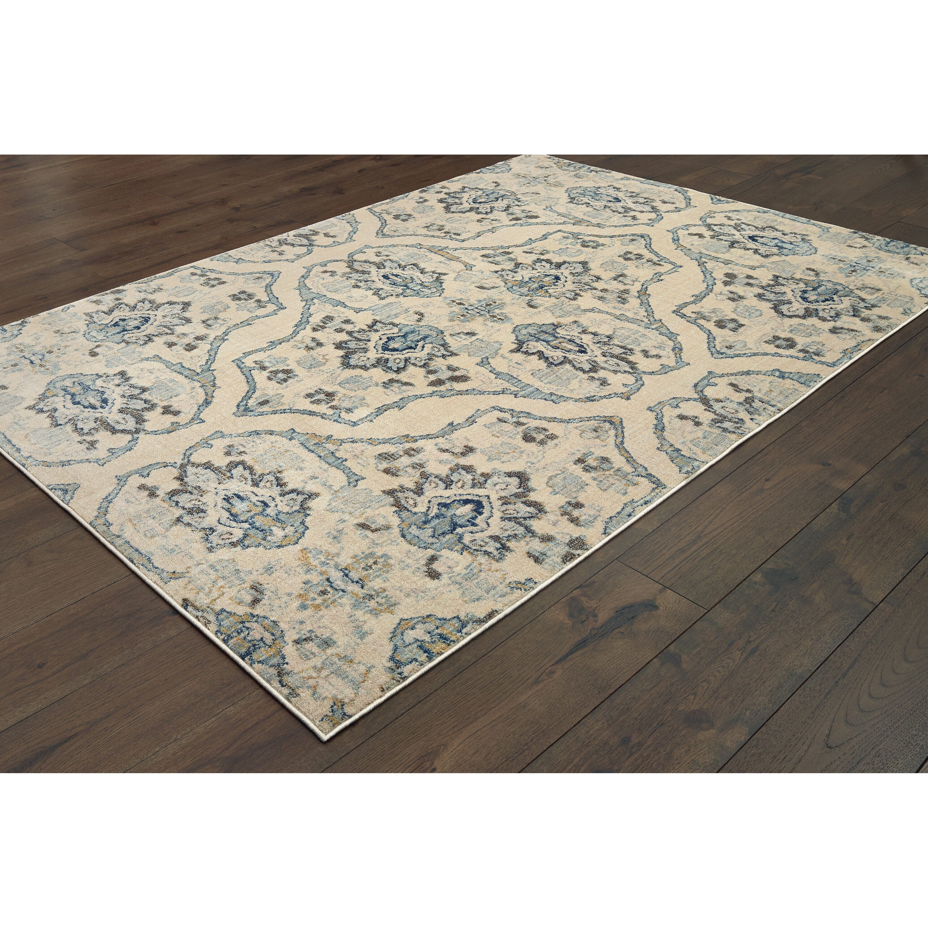 Archer Lane Avondale 4 X 6 (ft) Ivory Indoor Distressed/Overdyed Global ...