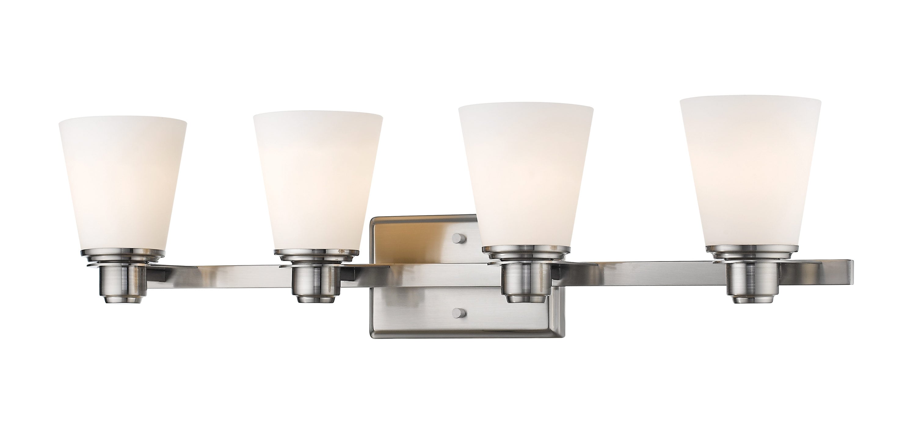 Z-Lite 7001-4V-BN Kayla 30.5-in 4-Light Brushed Nickel Transitional Vanity Light