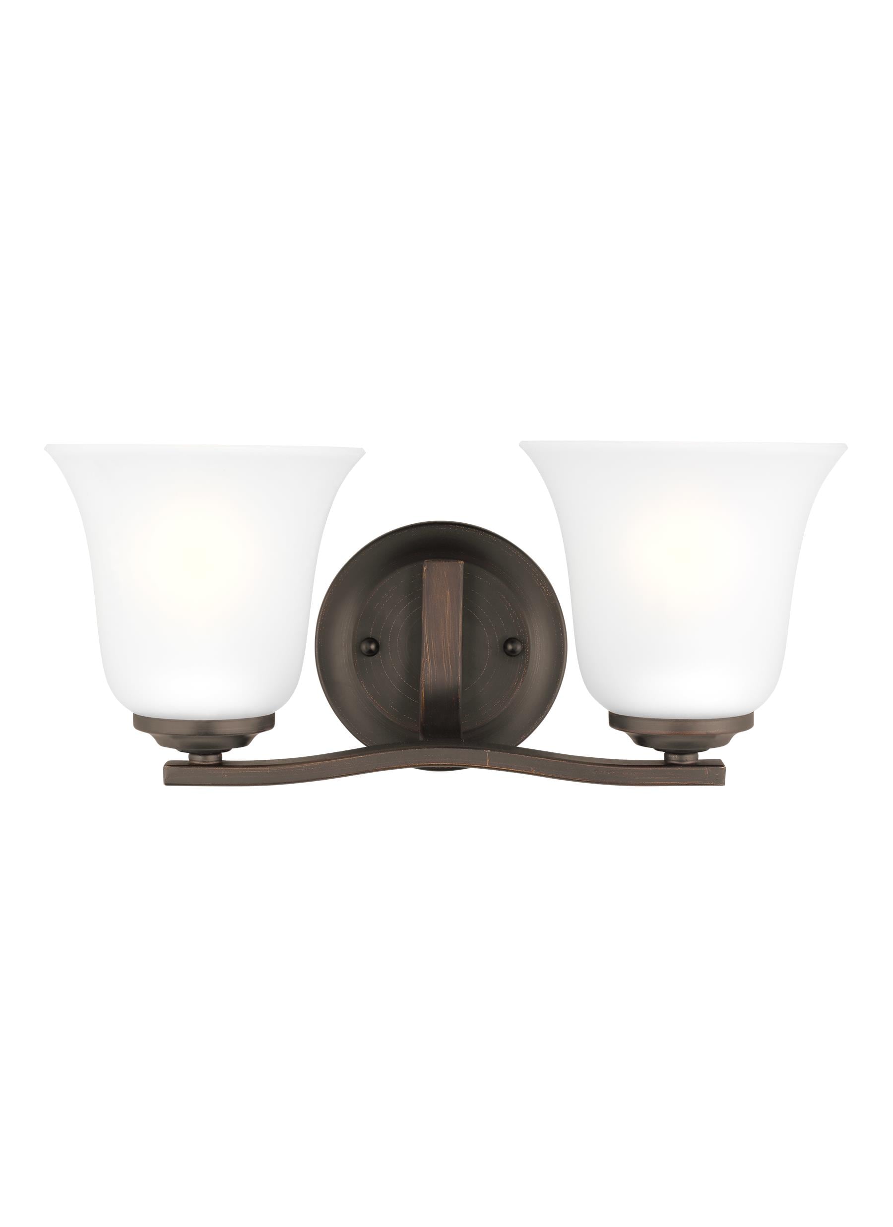 Generation Lighting 4439002EN3-710 Emmons 14.625-in 2 -Light Bronze Traditional Vanity light