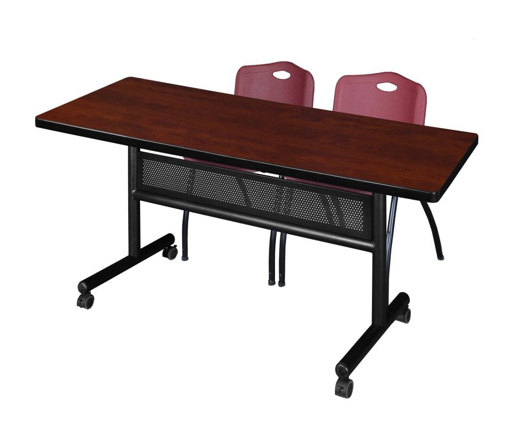 Regency MKFTM6030CH47BY Training Red 4-Person Training Table (60-in W x 29-in H)