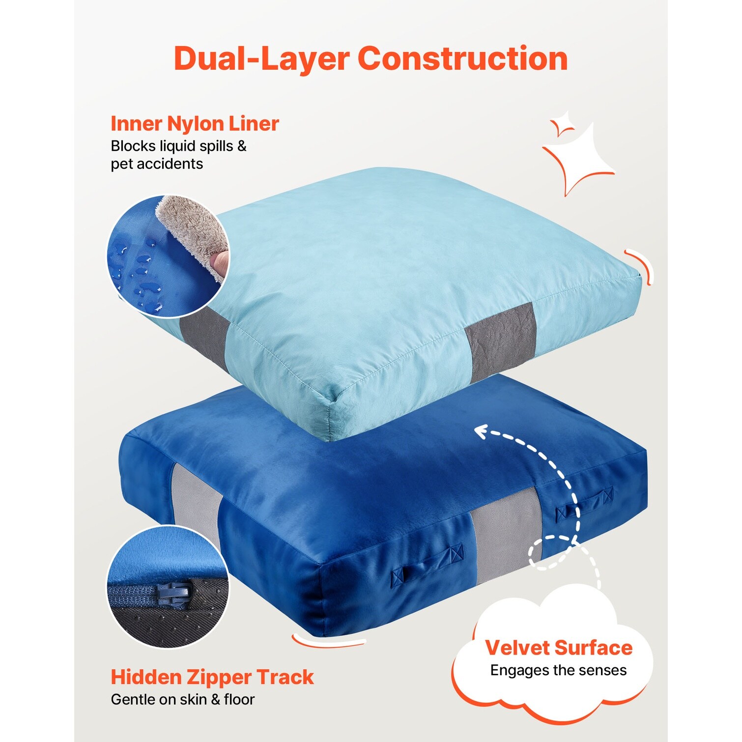 chillscreamni Gym Mats - Velvet Sensory Crash Pad Square Foam Landing ...