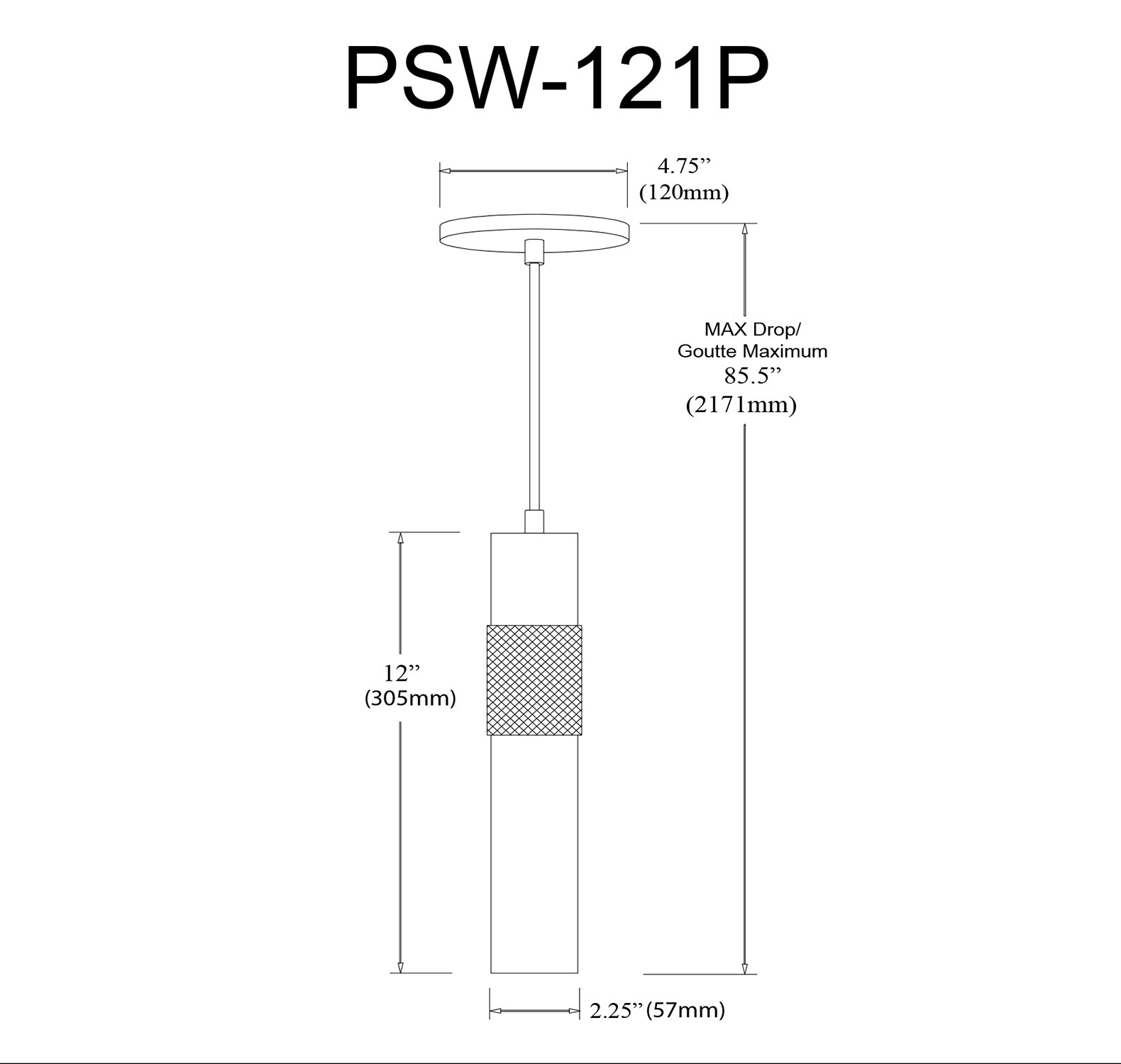 Dainolite PSW-121P-MB Pendant-Lights - View #4