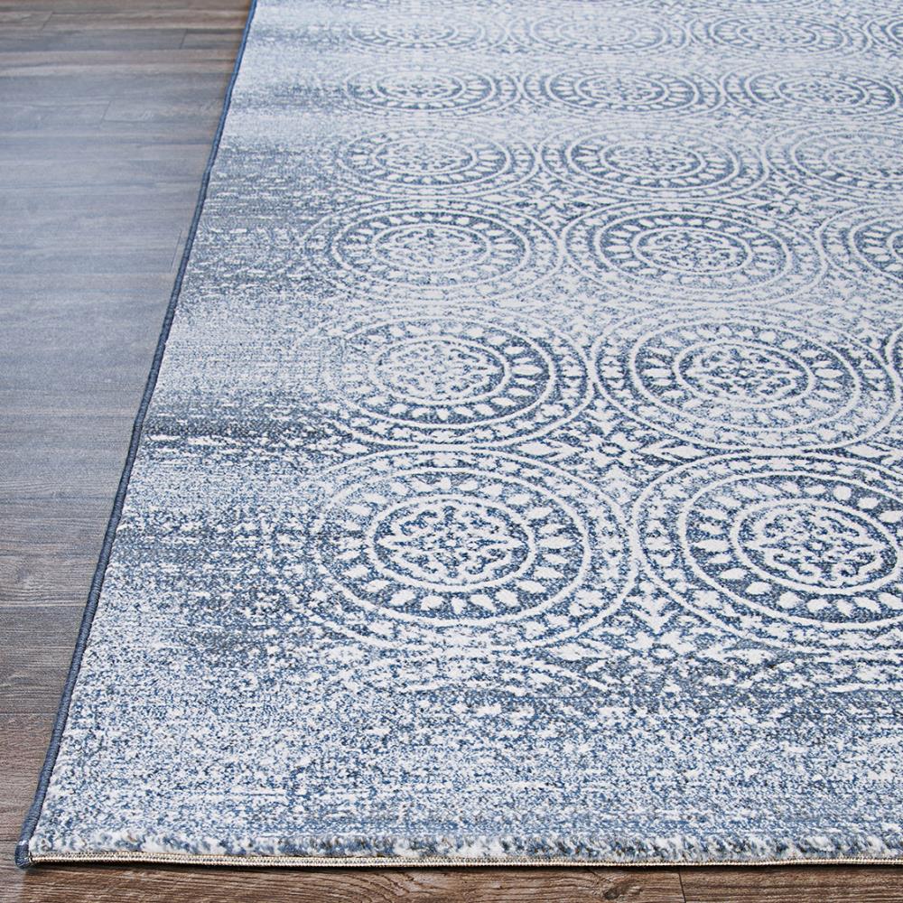 Slate Blue & Pearl Reversible Handmade Area Rug - 6'6" x 9'6"