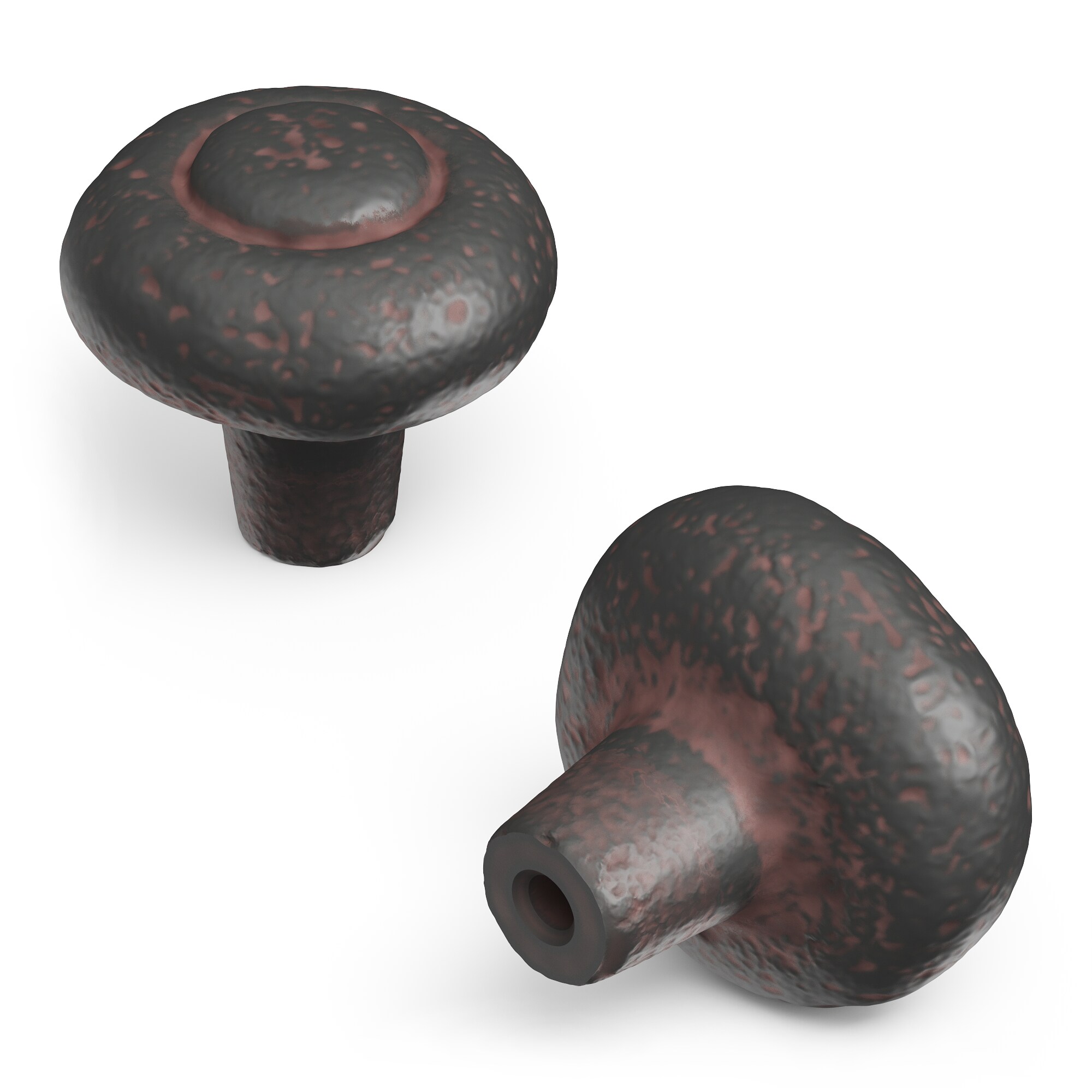 Hickory Hardware P3002-RI1P Refined Rustic Iron Mushroom Contemporary Cabinet Knob