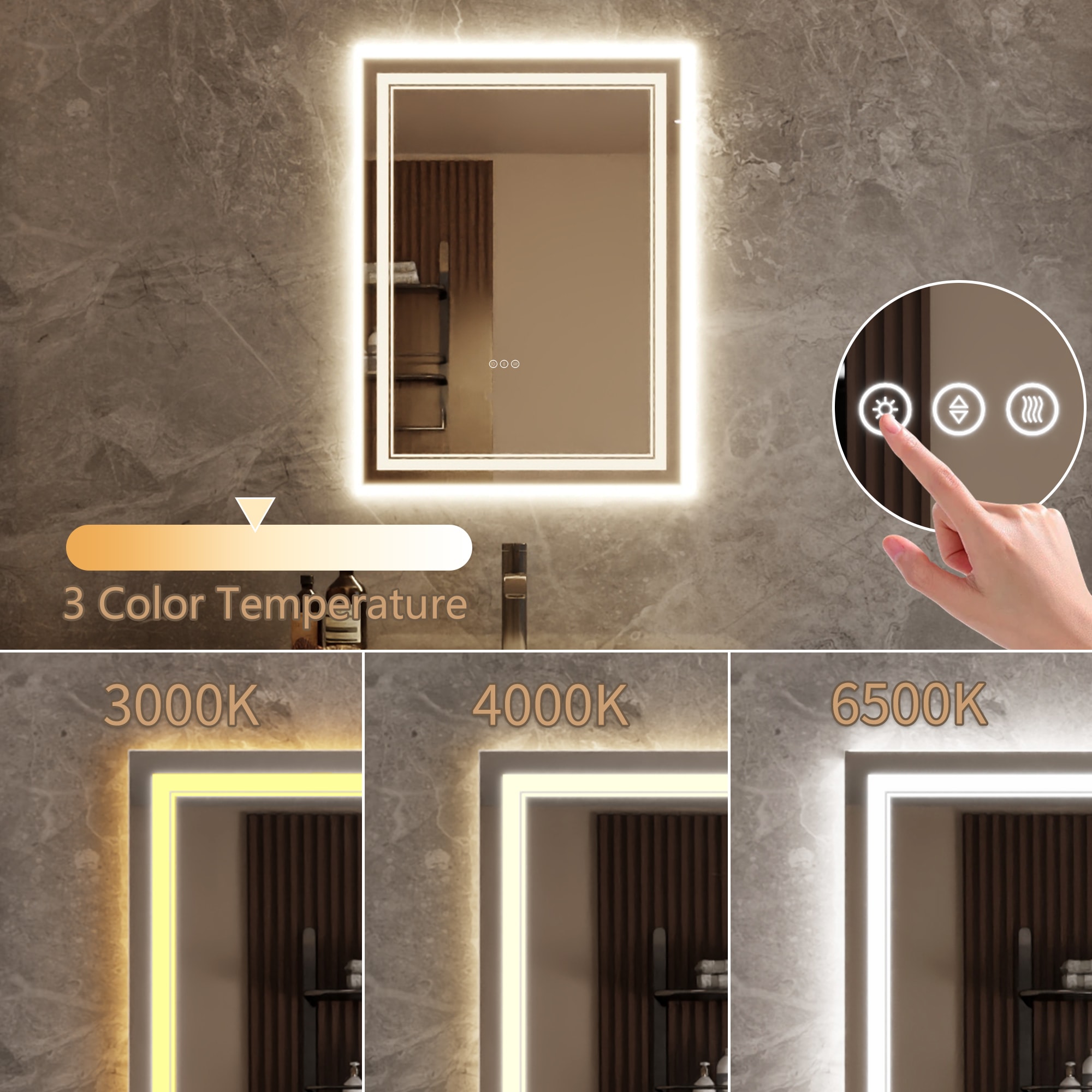 Bayfeve BFXB-12S2432-MIR Framed-Bath-Mirrors - View #11