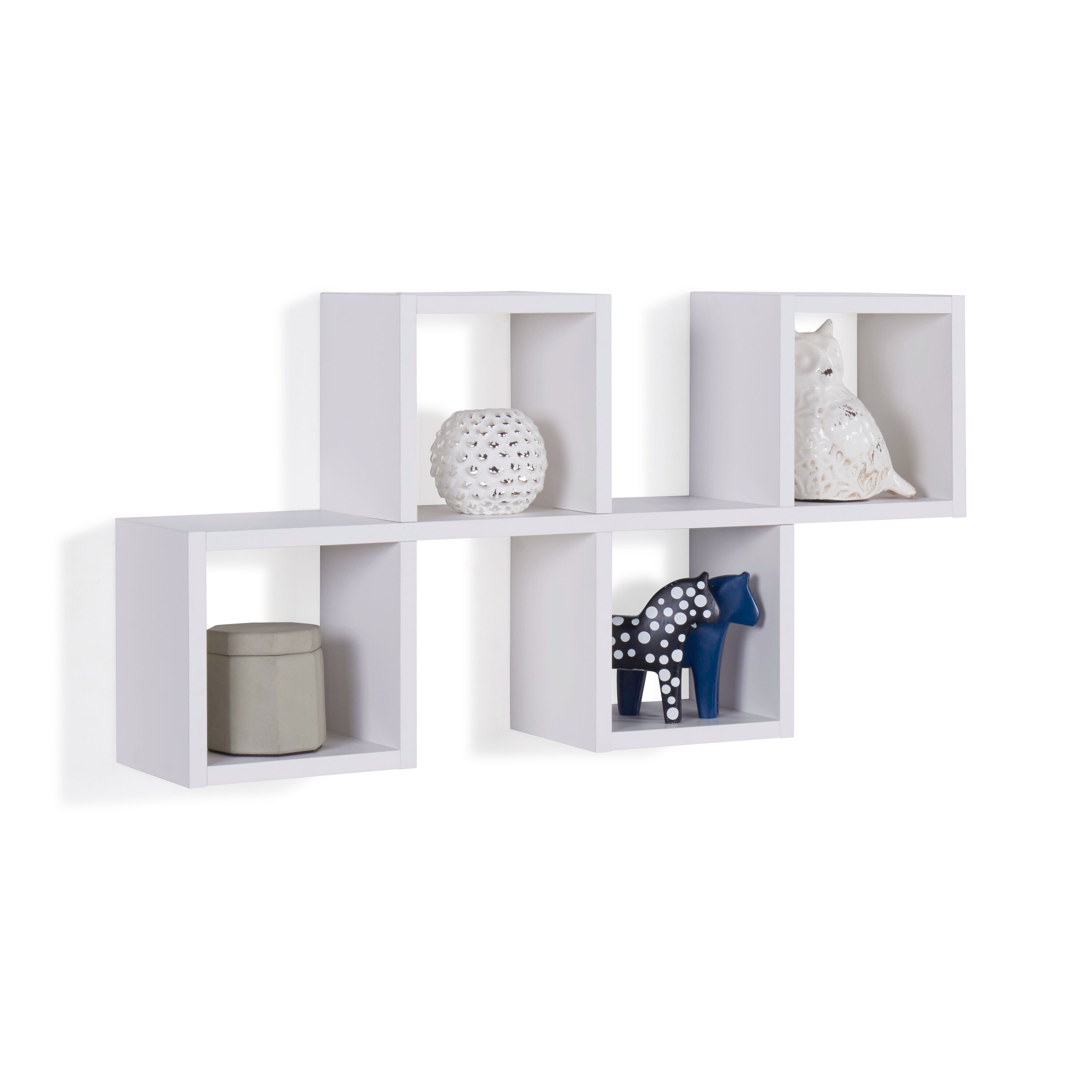 Danya B. XF160707WH Wall-Mounted-Shelving - View #3