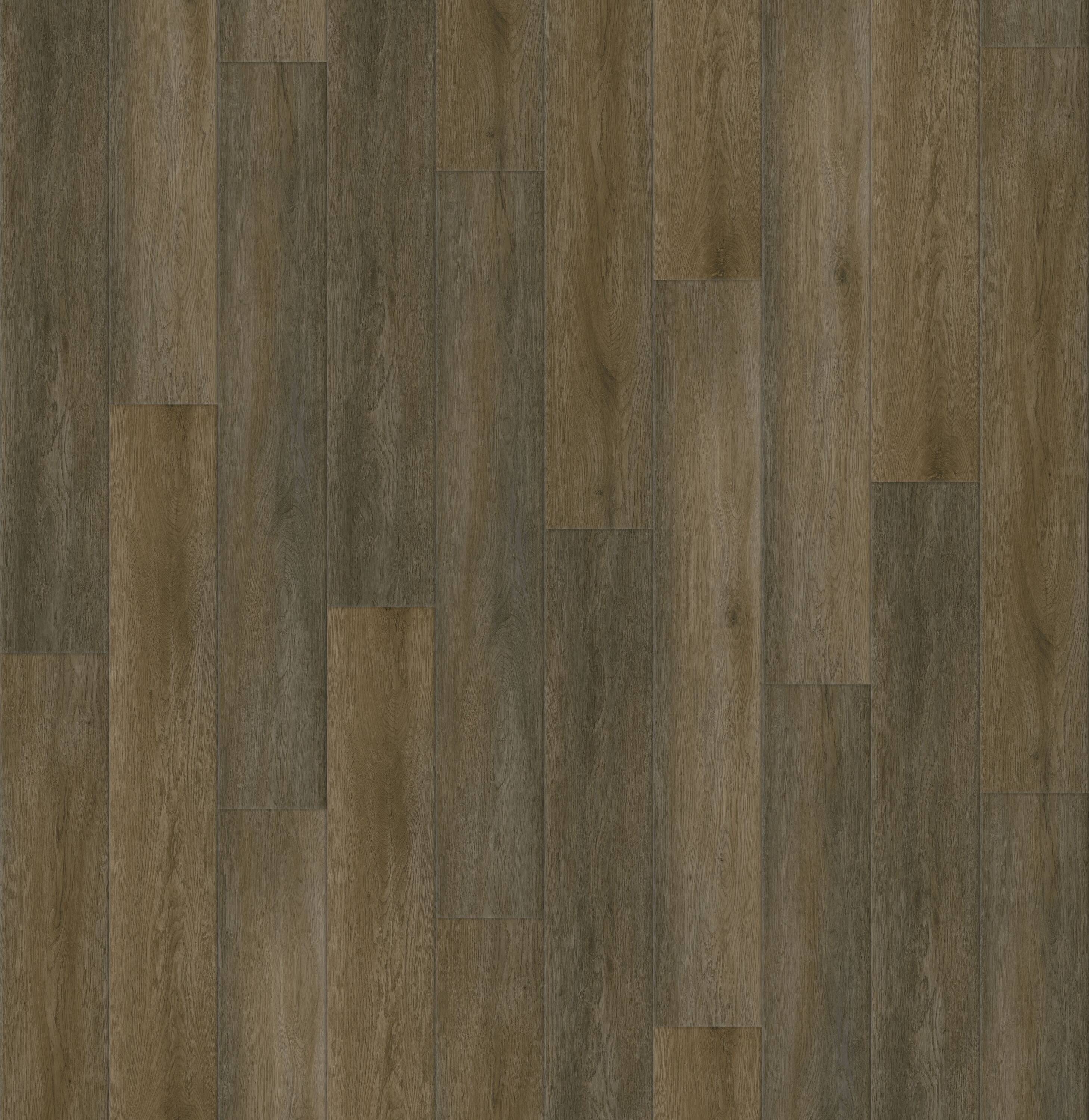 Style Selections 813SLKOLS03 (Sample) Brunette Oak Brown Wood look 12-mil Waterproof and Water Resistant Interlocking Luxury Vinyl Plank