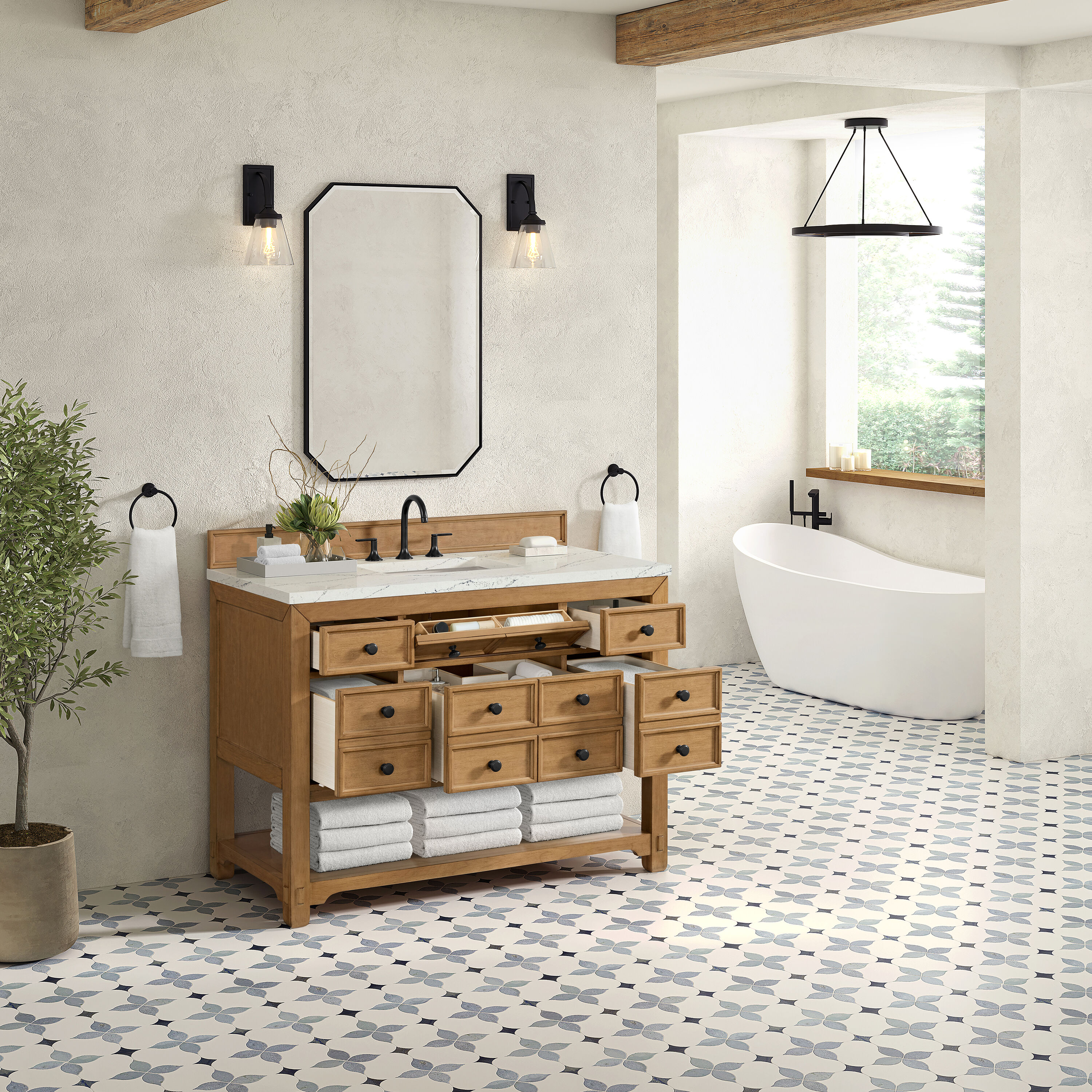 James Martin Vanities 505-V48-AMB-3ENC Bath-Vanity-Combo - View #4