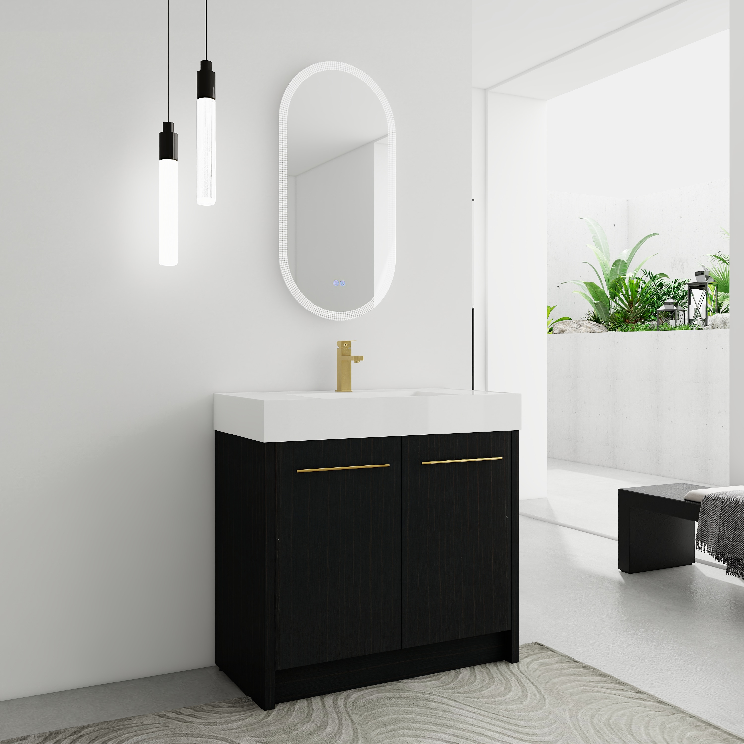 Forclover QNM-0136-WSG Bath-Vanity-Combo - View #2