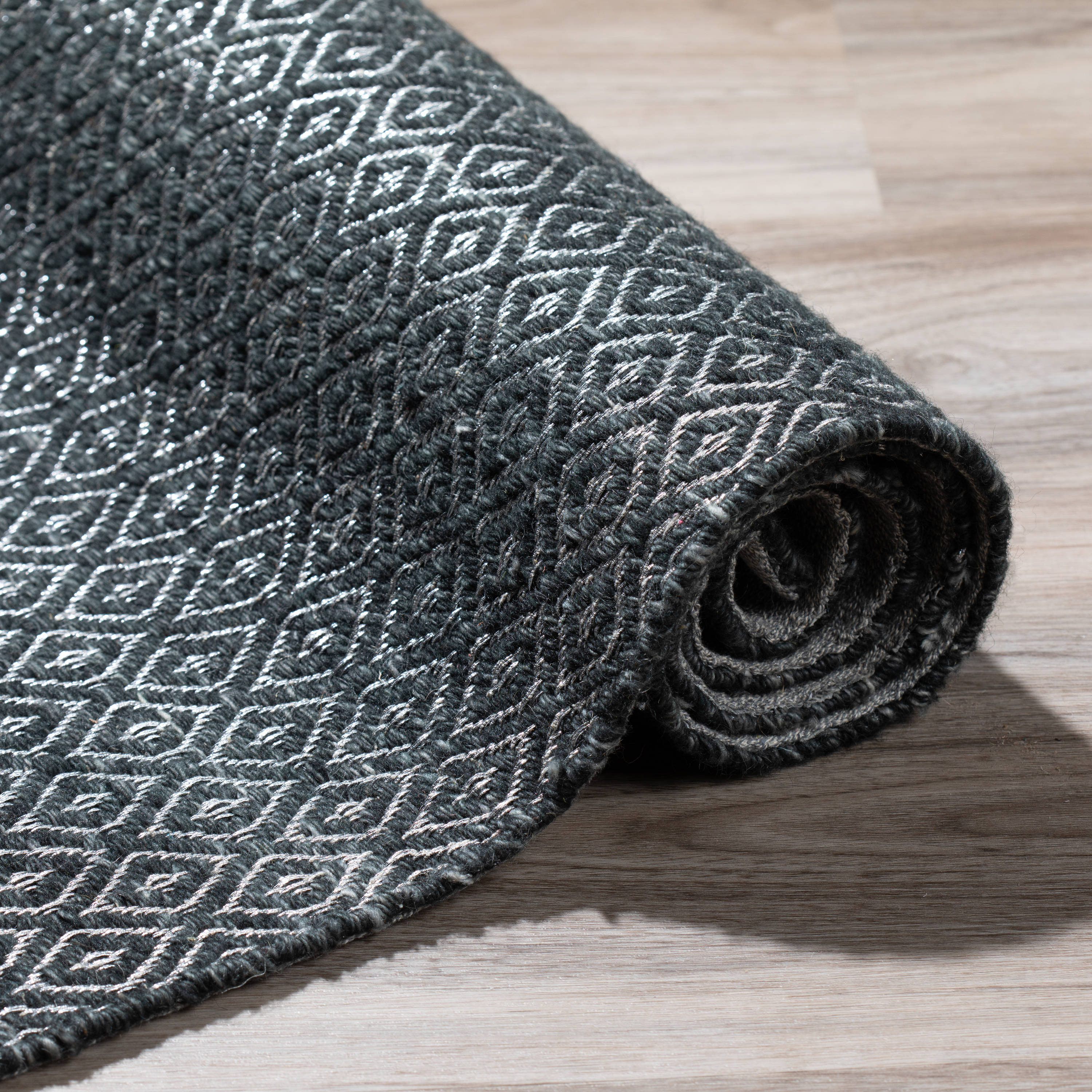 Addison Rugs Prism 4 x 6 Wool Night Indoor Geometric Bohemian/Eclectic ...