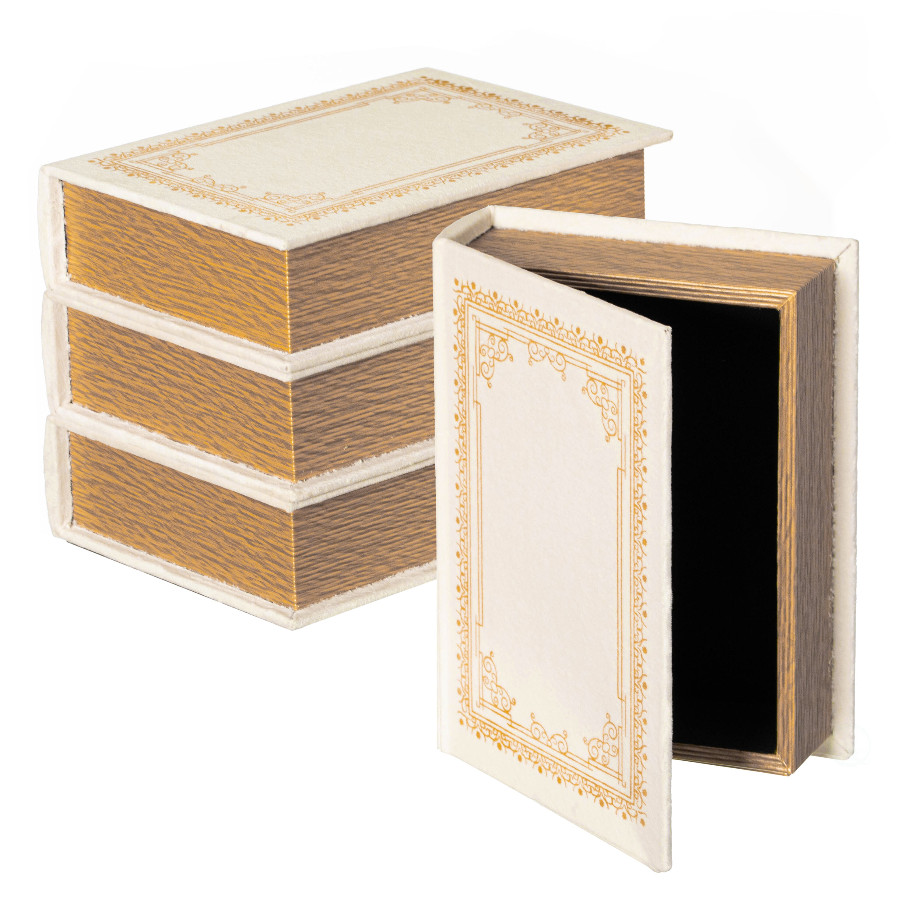 Vintiquewise QI003691.PW.4 7-in x 9-in 1 -Compartment White Cardboard Ornament Storage Box
