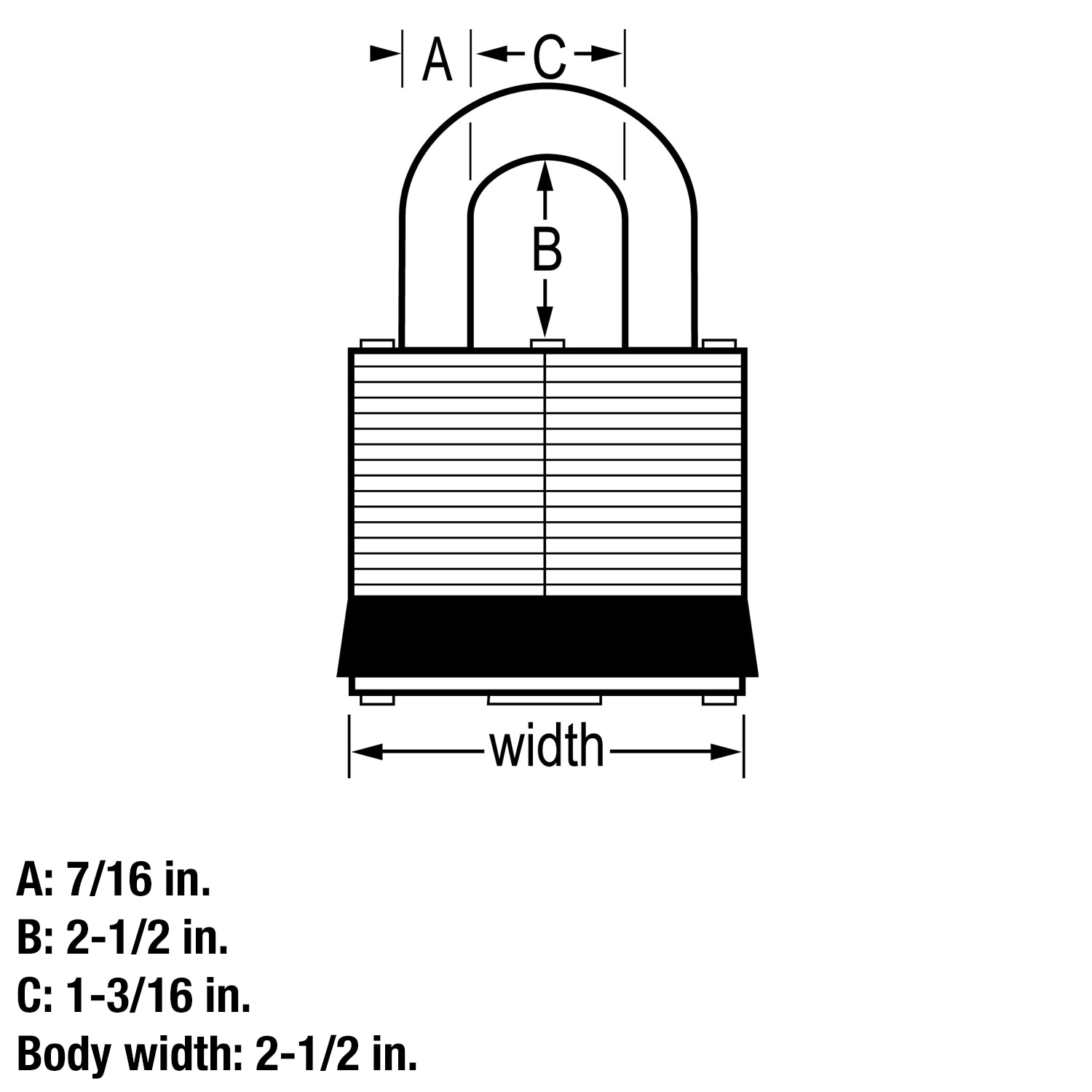 Master Lock 15SSKADLJ Padlocks-Locks-Cables - View #6