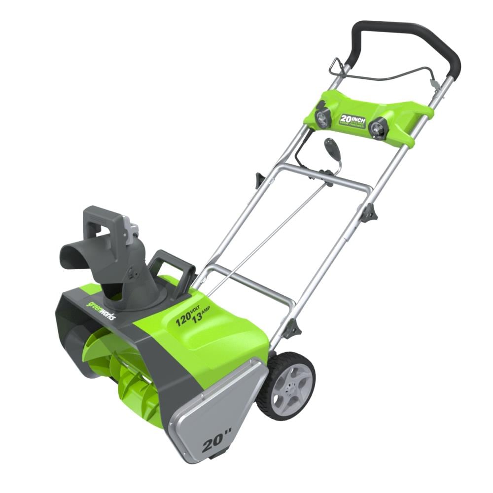 Greenworks 20-in Single-stage Push with Auger Assistance Electric Snow  Blower in the Snow Blowers department at