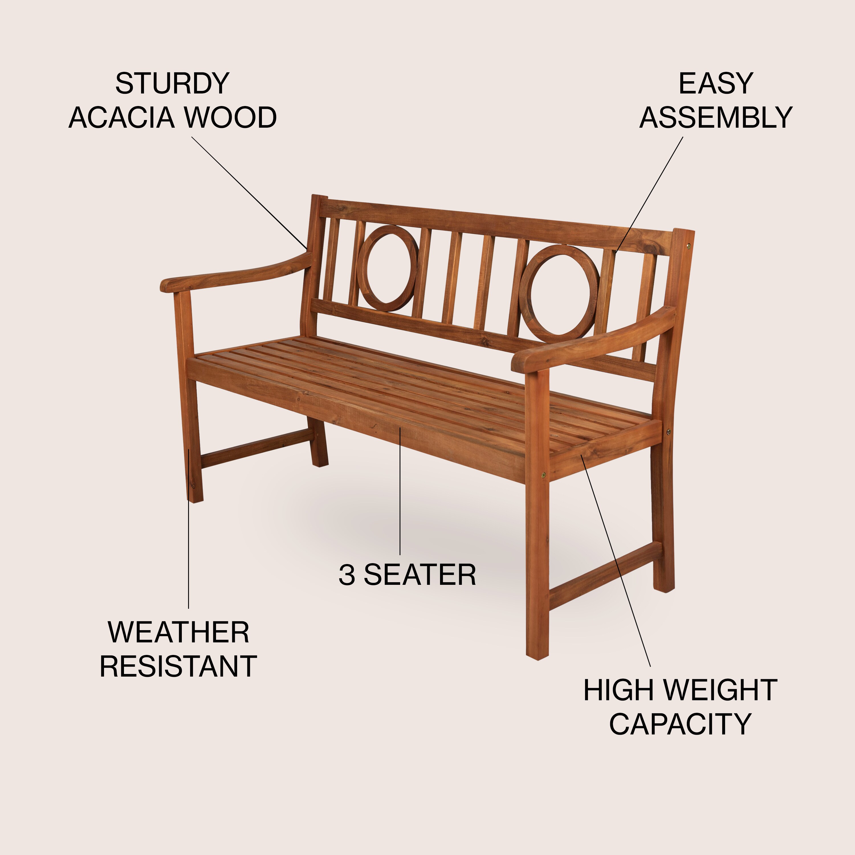 JONATHAN  Y BNH104A benches - View #3