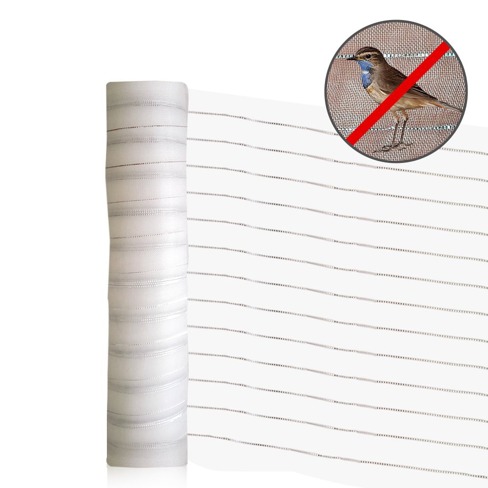 Agfabric W1BINW6510W 6.5'x10' New Effective Pest Control Netting with Silver Thread for Bird Repellent