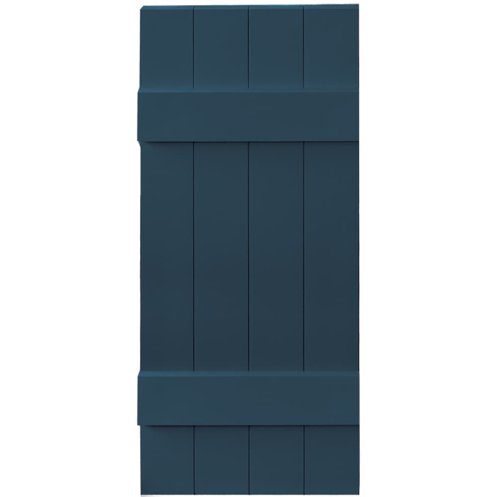 Vantage V6831435036 13.875-in W x 34.875-in H Classic Blue Board and batten Exterior Shutters ( 1 -Pack )