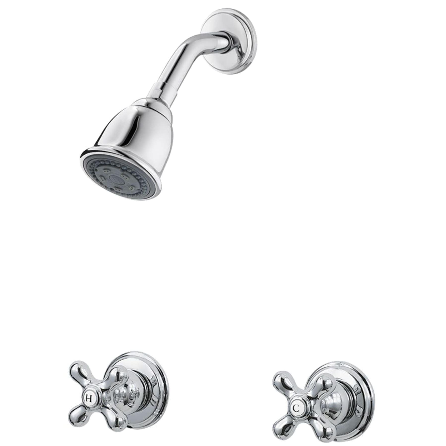 Pfister Pfirst Series Polished Chrome 2-handle Single function 2.968-in Round Shower Faucet ( Valve not Included )