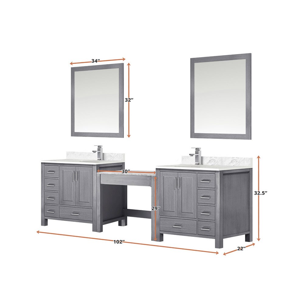 Lexora LVOP102DD111 Bath-Vanity-Combo - View #5
