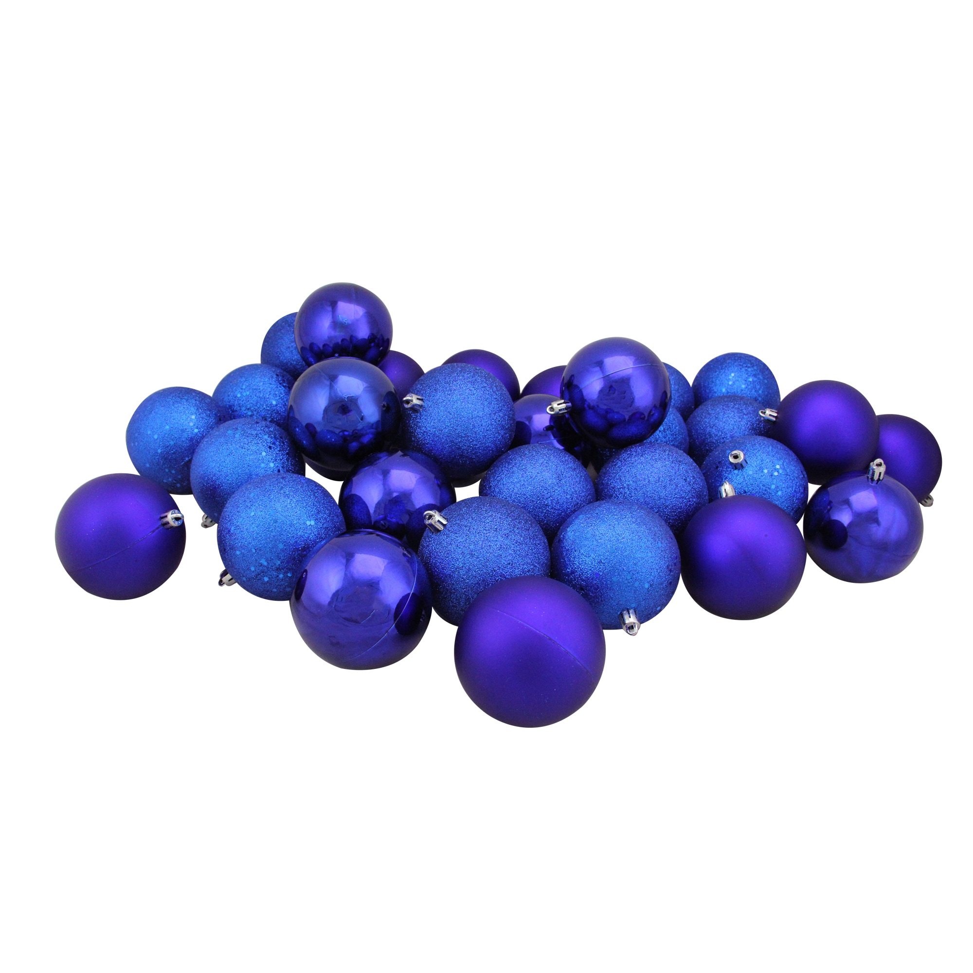 Northlight 31752612 32 -Pack Blue Ball Standard Indoor Ornament set Shatterproof