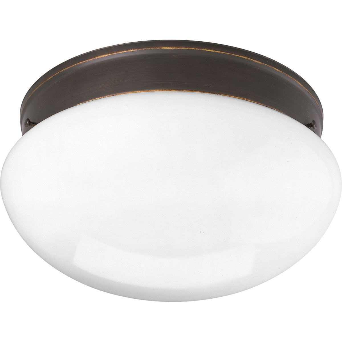Progress Lighting P3412-20 Fitter 2 -Light 11.75-in Antique Bronze Flush Mount Light