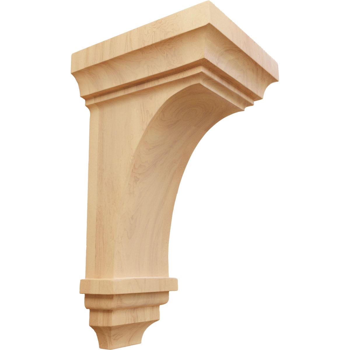 Ekena Millwork CORW06X06X12JERO 6-in x 6.7500-in x 12-in Unfinished Red oak Wood Paintable/Stainable Corbel