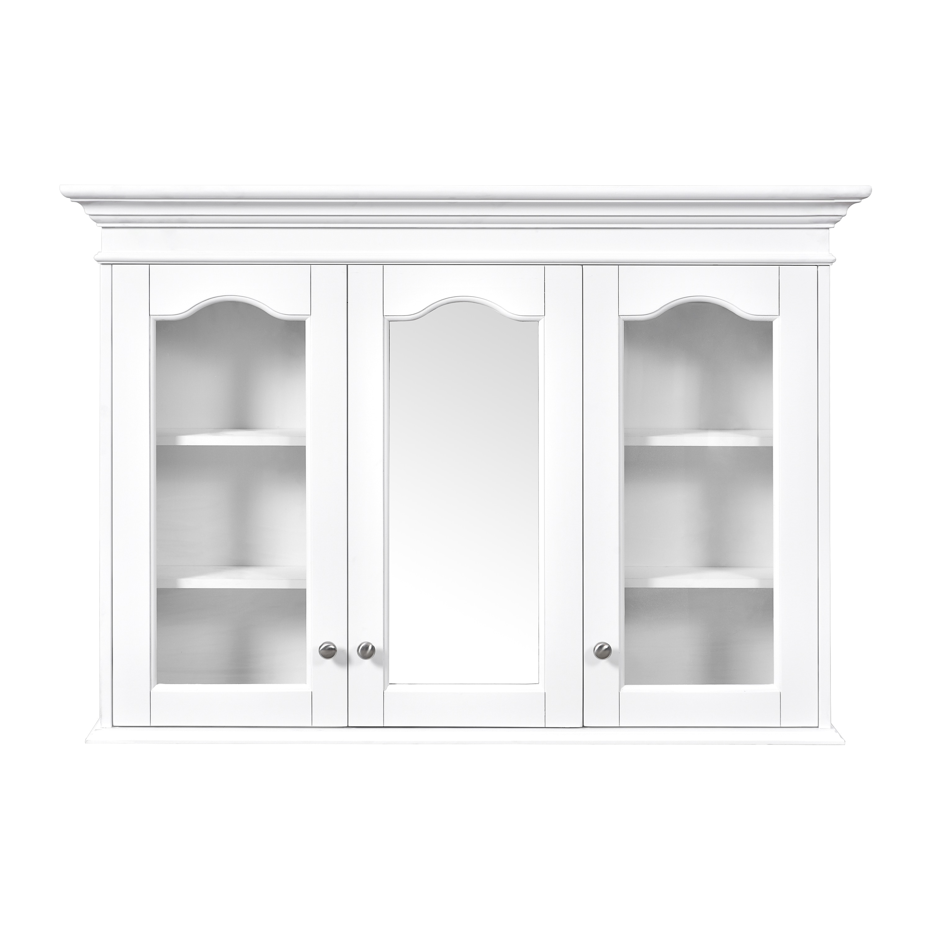 BEARSOLIM 40-in x 28-in Medicine Cabinet with Mirror Adjustable Shelves Soft-closing Bathroom Wall Mounted Cabinet