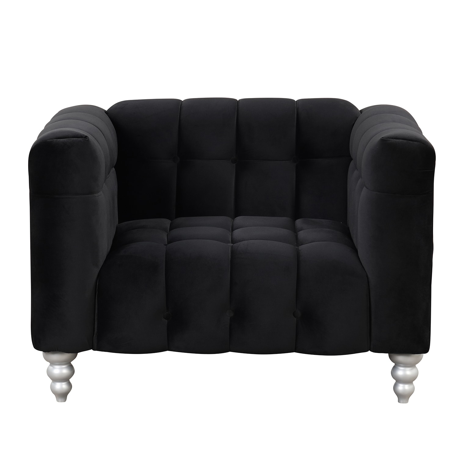 Bybafun YA3700089 2 Modern Black Accent Chair