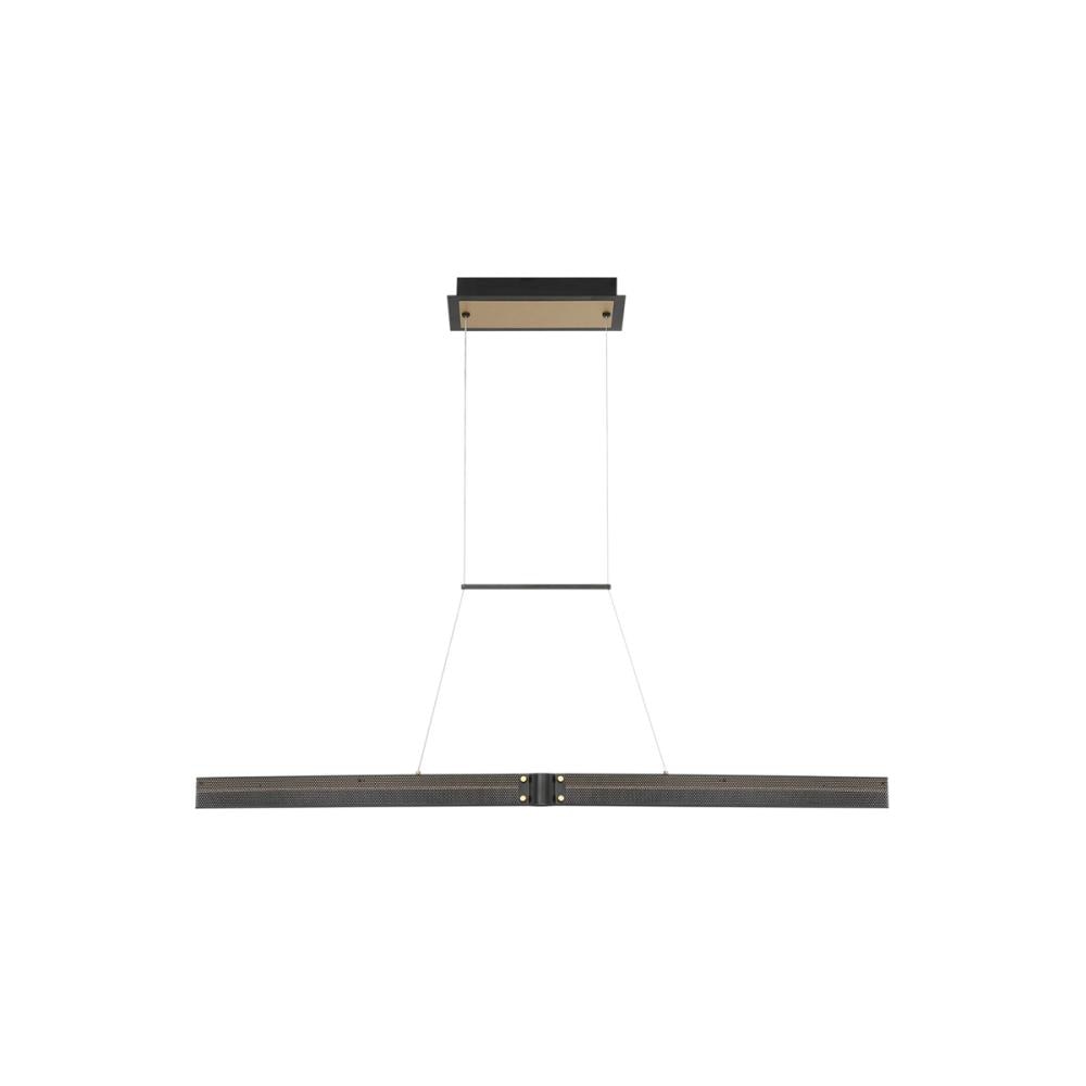Eurofase 37057-015 Admiral 1 -Light Matte Black Modern/contemporary Integrated LED For Use in Dining Rooms, Foyers, Kitchens, Living Rooms Chandelier