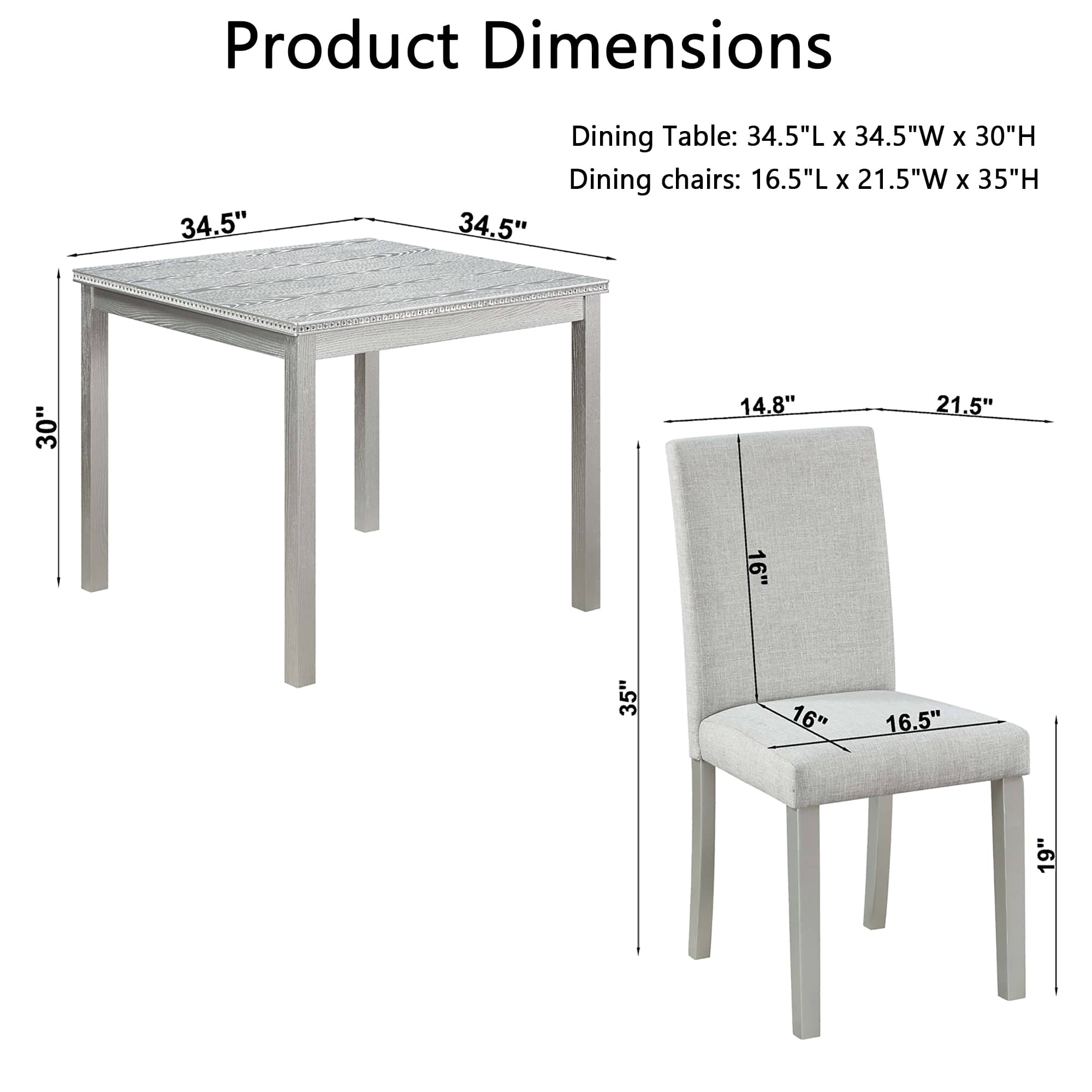 Vynxaria LESX1275-DJCZ-TZ018 Dining-Sets - View #2