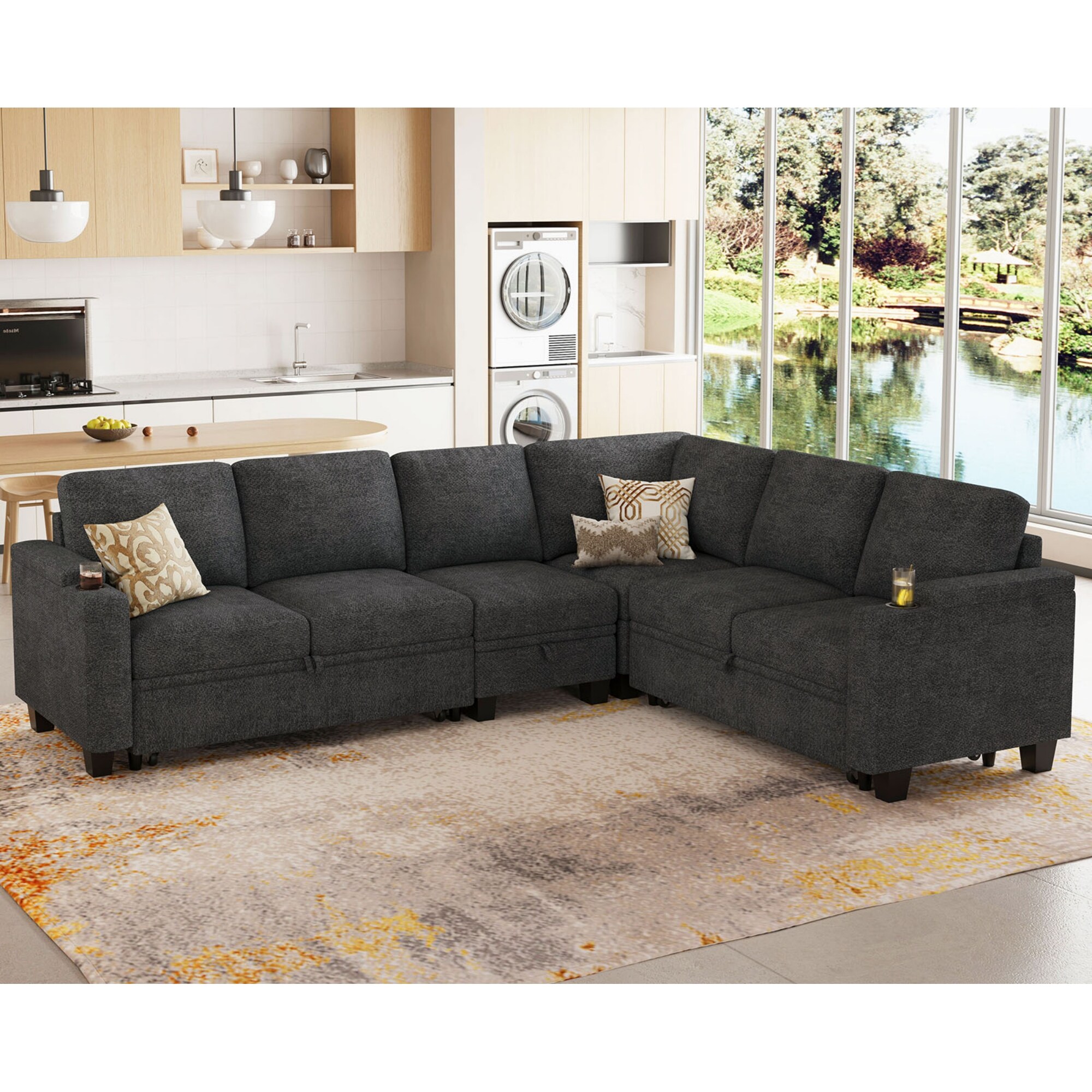 Belffin BF098-ACD2G-DGRAY futons - View #2