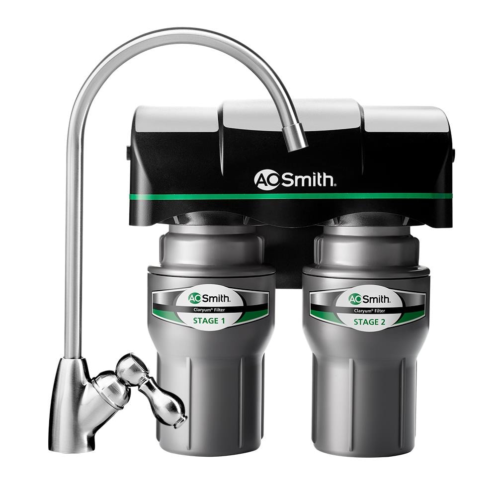 A.O. Smith Clean Water Filter Dual-Stage Carbon Block Under Sink 